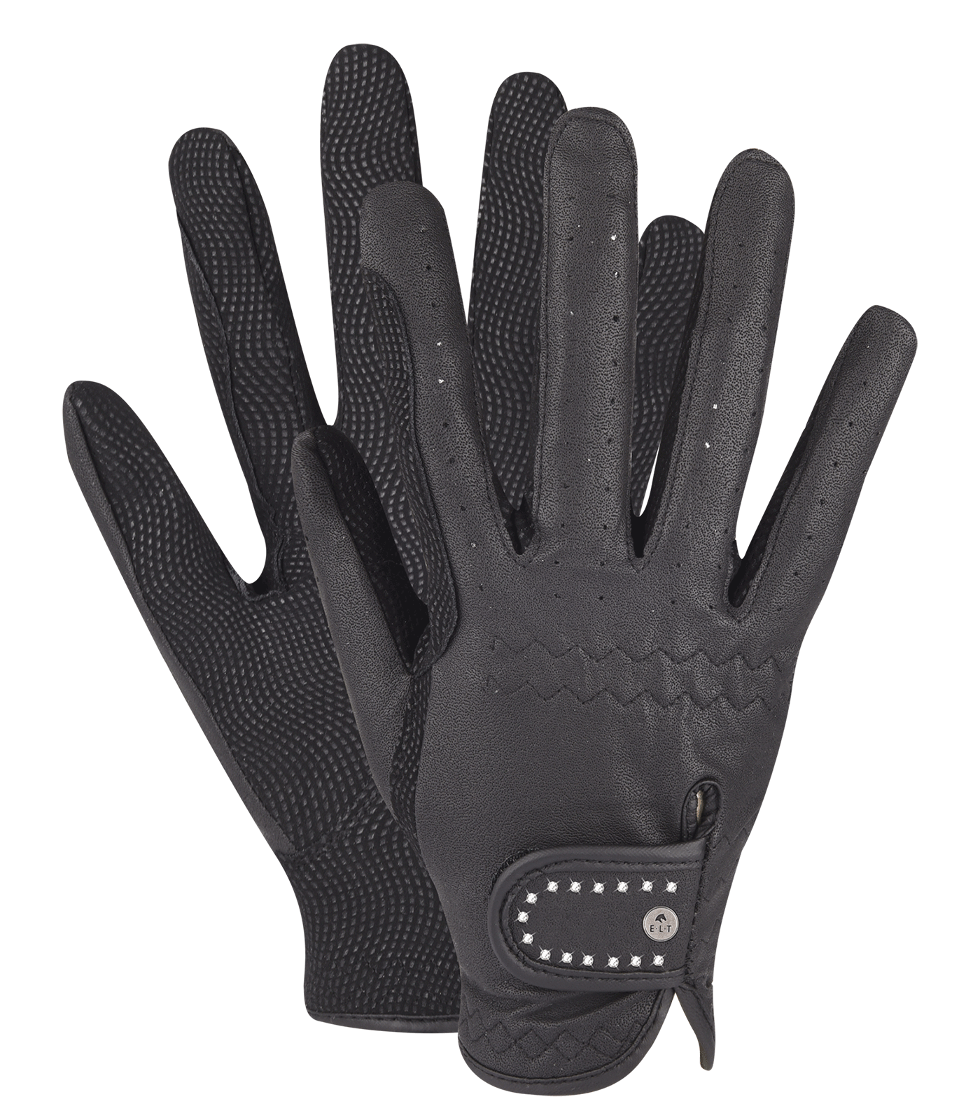 The All-Rounder Winter Riding Glove black/silver