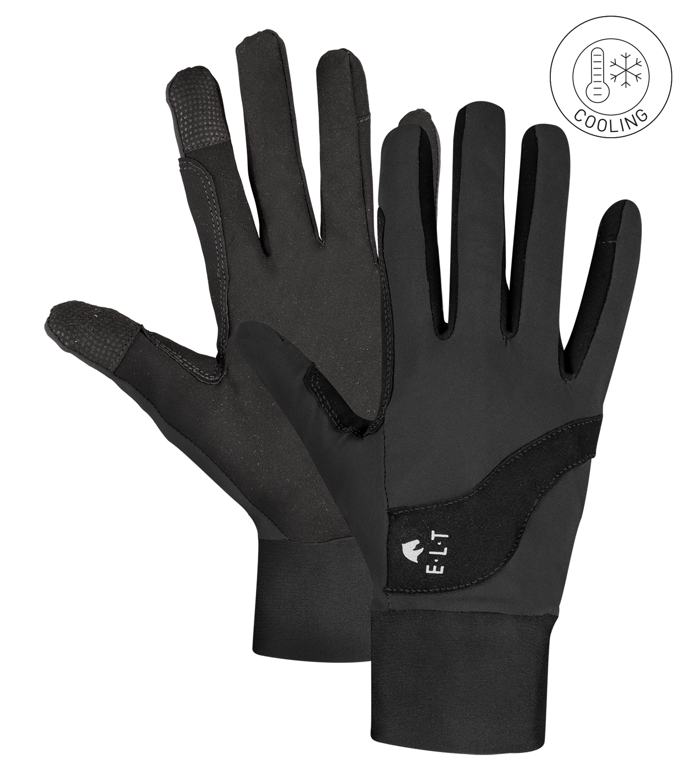 Gants d"équitation Cooling noir
