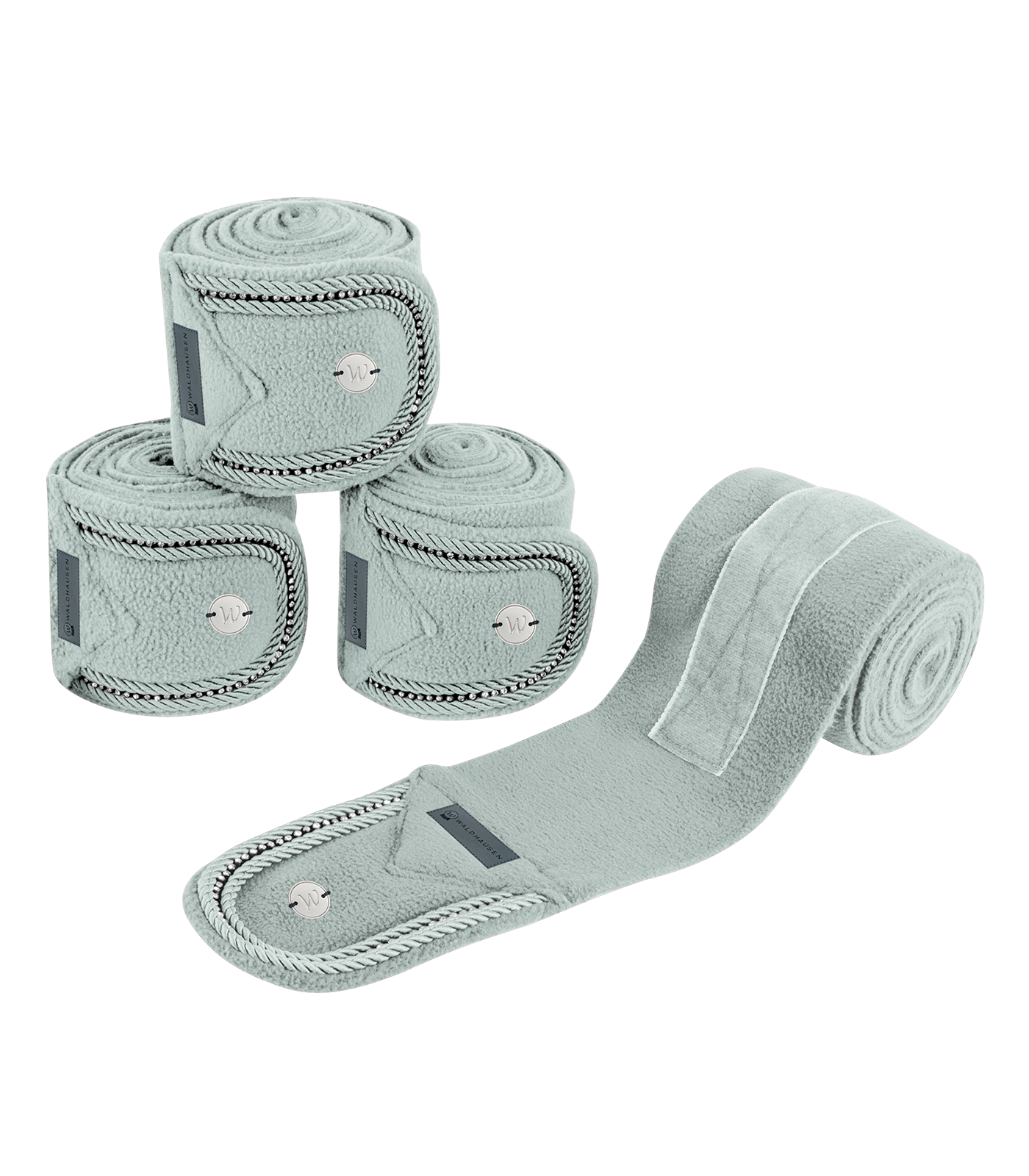 Fleecebandagen Nepal silberblau