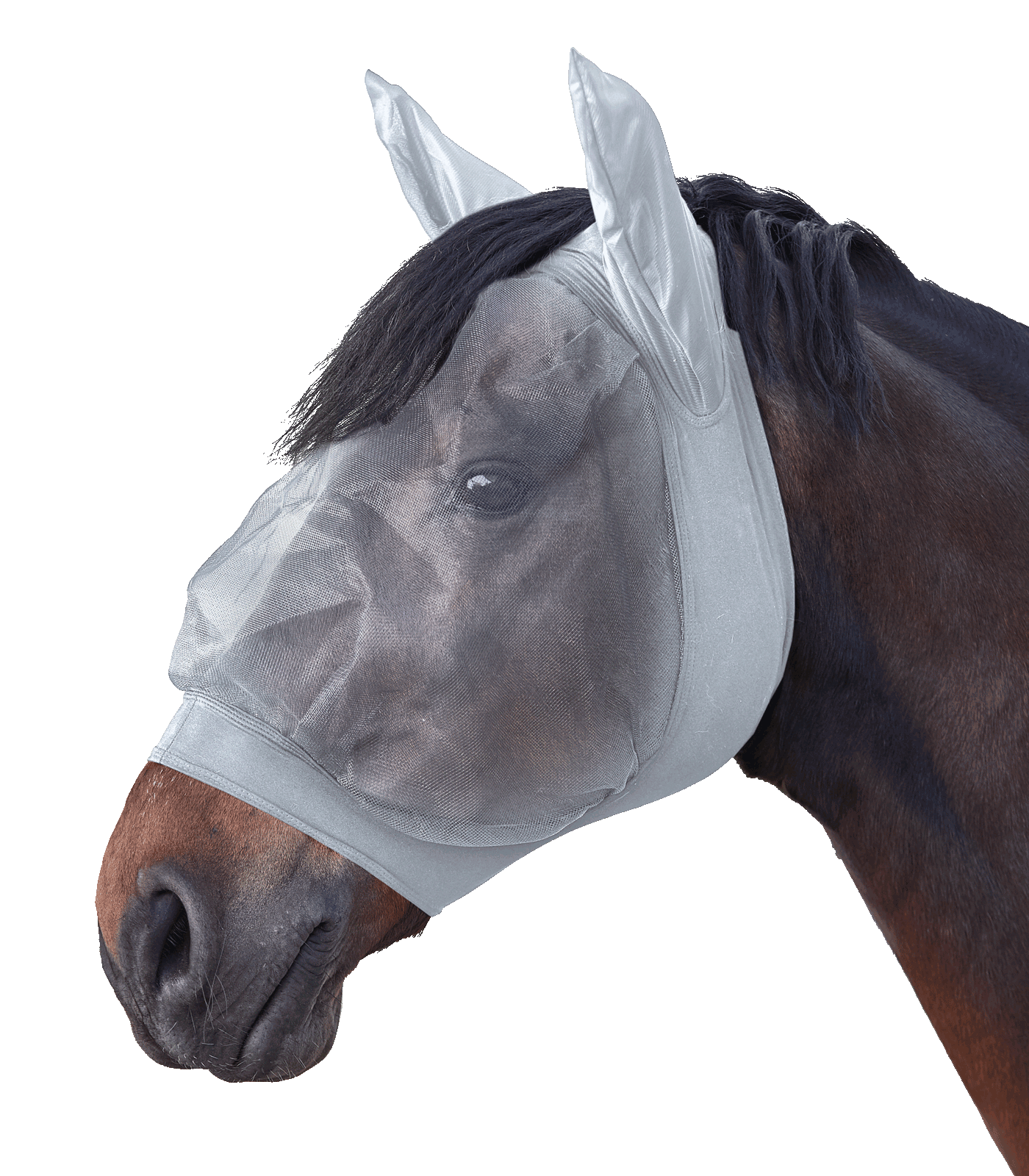 Maschera antimosche Skinny argento grigio