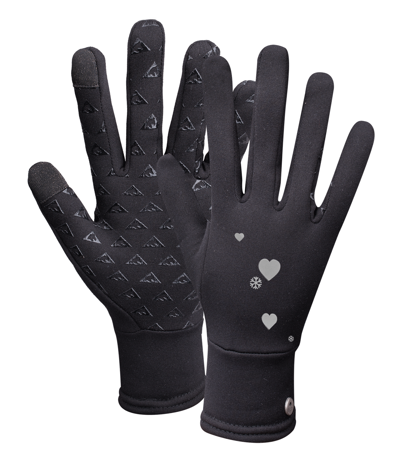 Geneva Kids Riding Gloves black/Lucky Heart