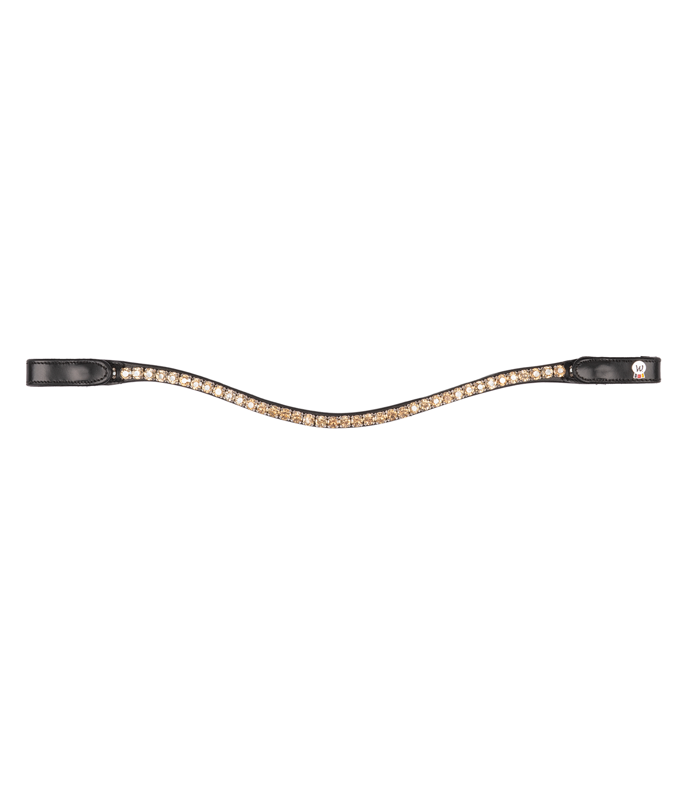 Frontalera Waldhausen X-Line Shine, negro caramelo