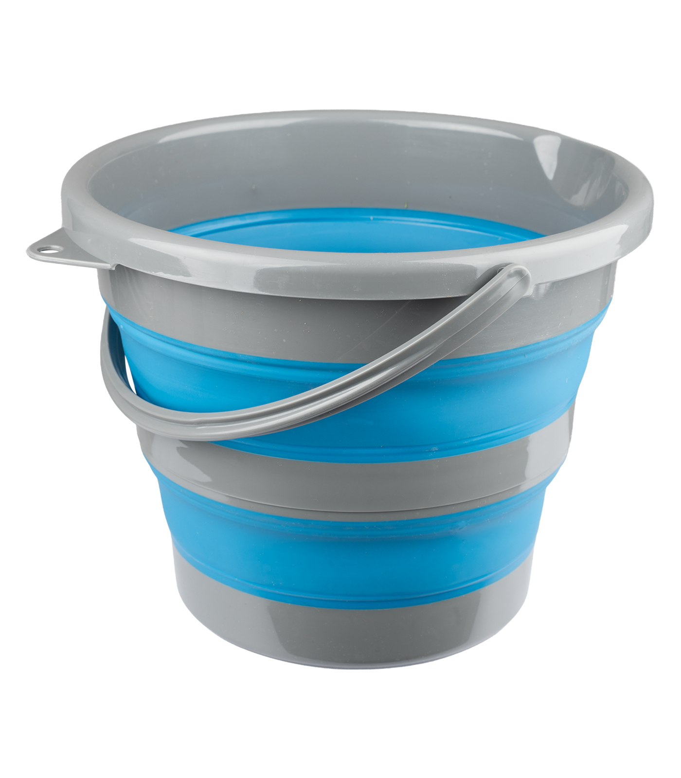 Foldable bucket, 10 litre azure blue