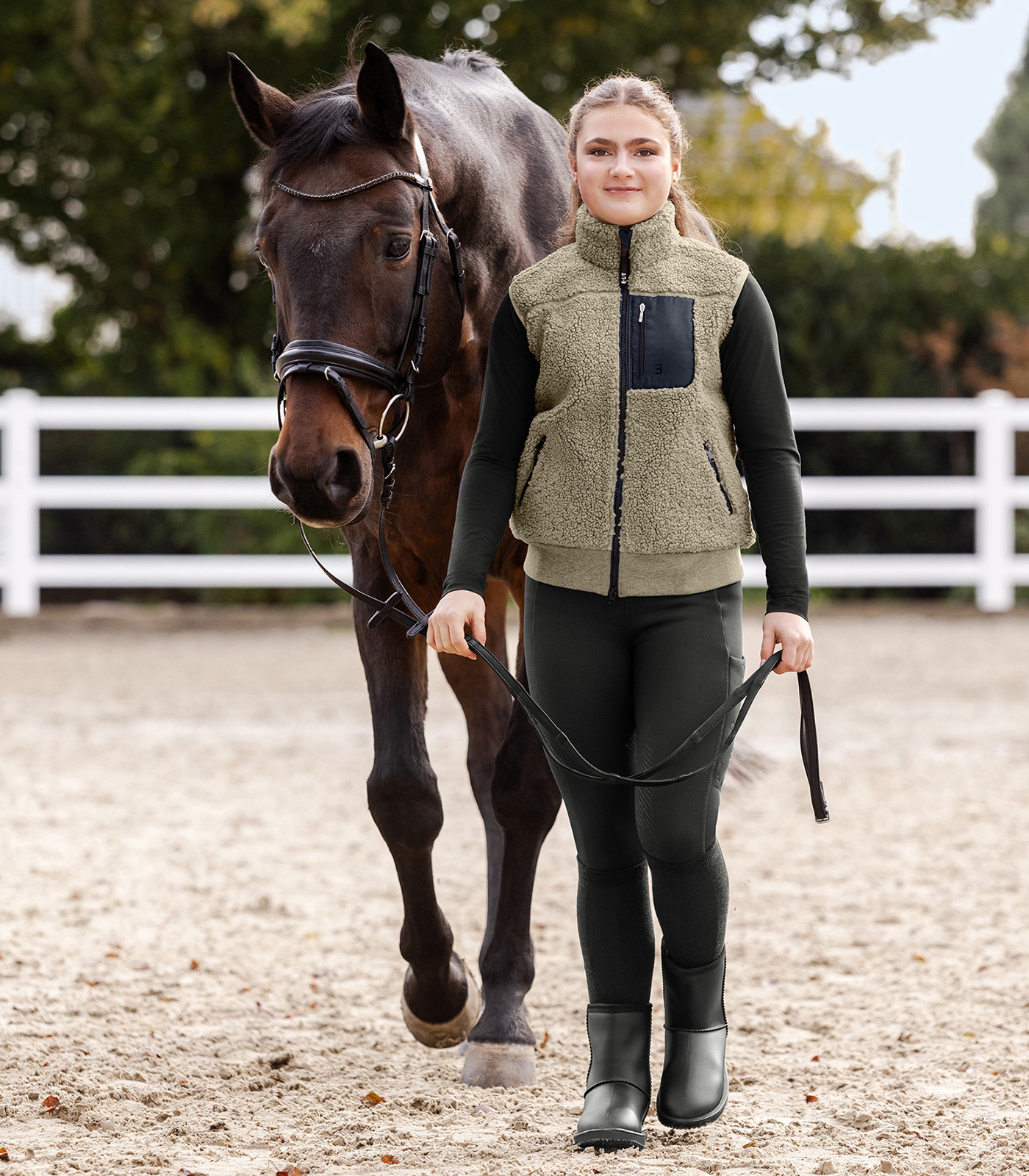 Veste sans manches en polaire Teddy Alma, pour ados