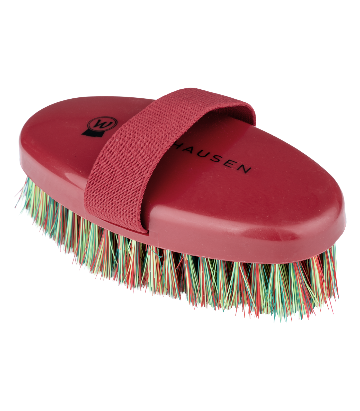 Cepillo para caballos Rainbow rojo cereza
