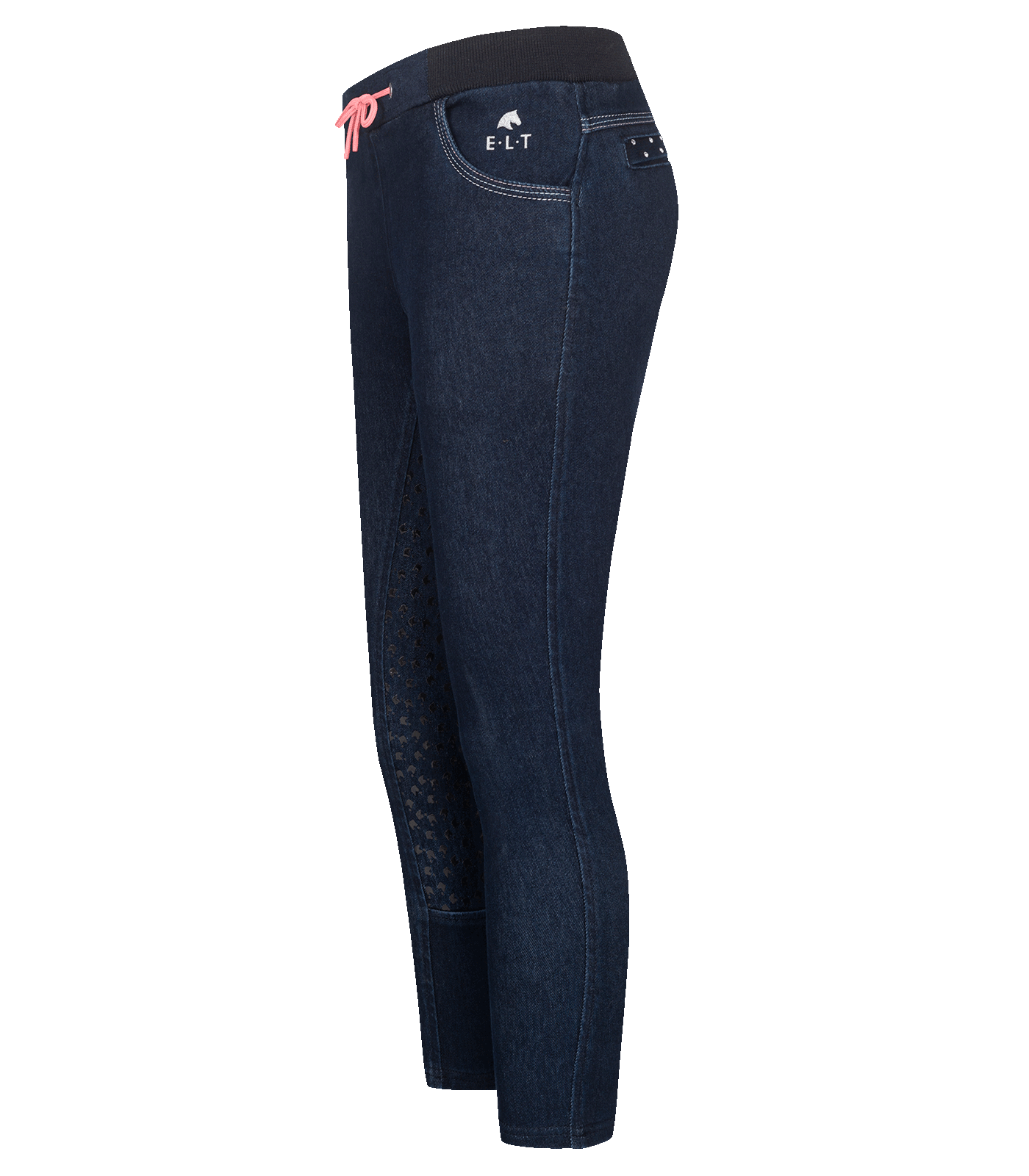 Leggings effetto jeans da equitazione Lucky Lia, bambina