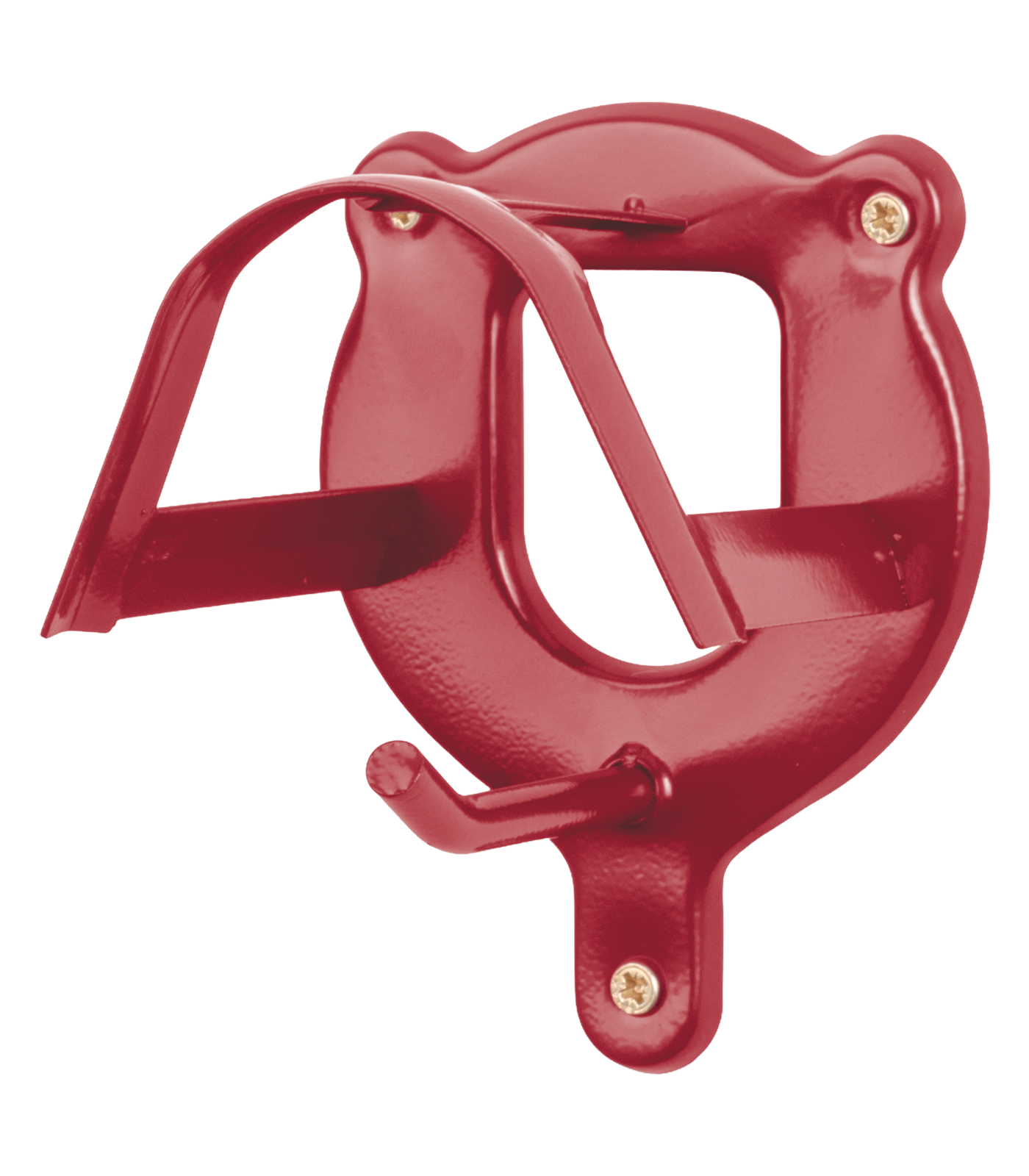 Porte-bride métallique rouge cerise