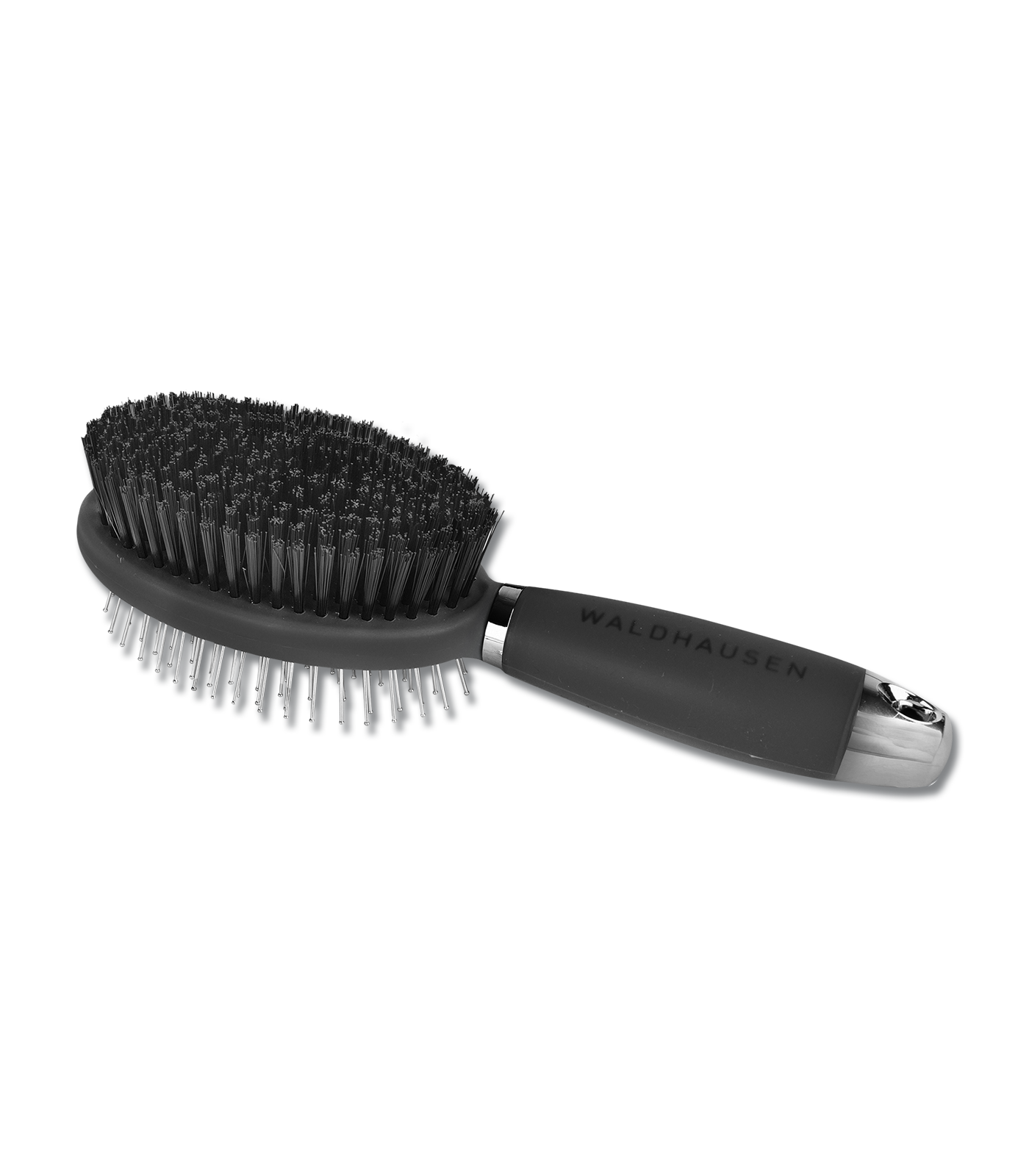 Double brush with gel grip black