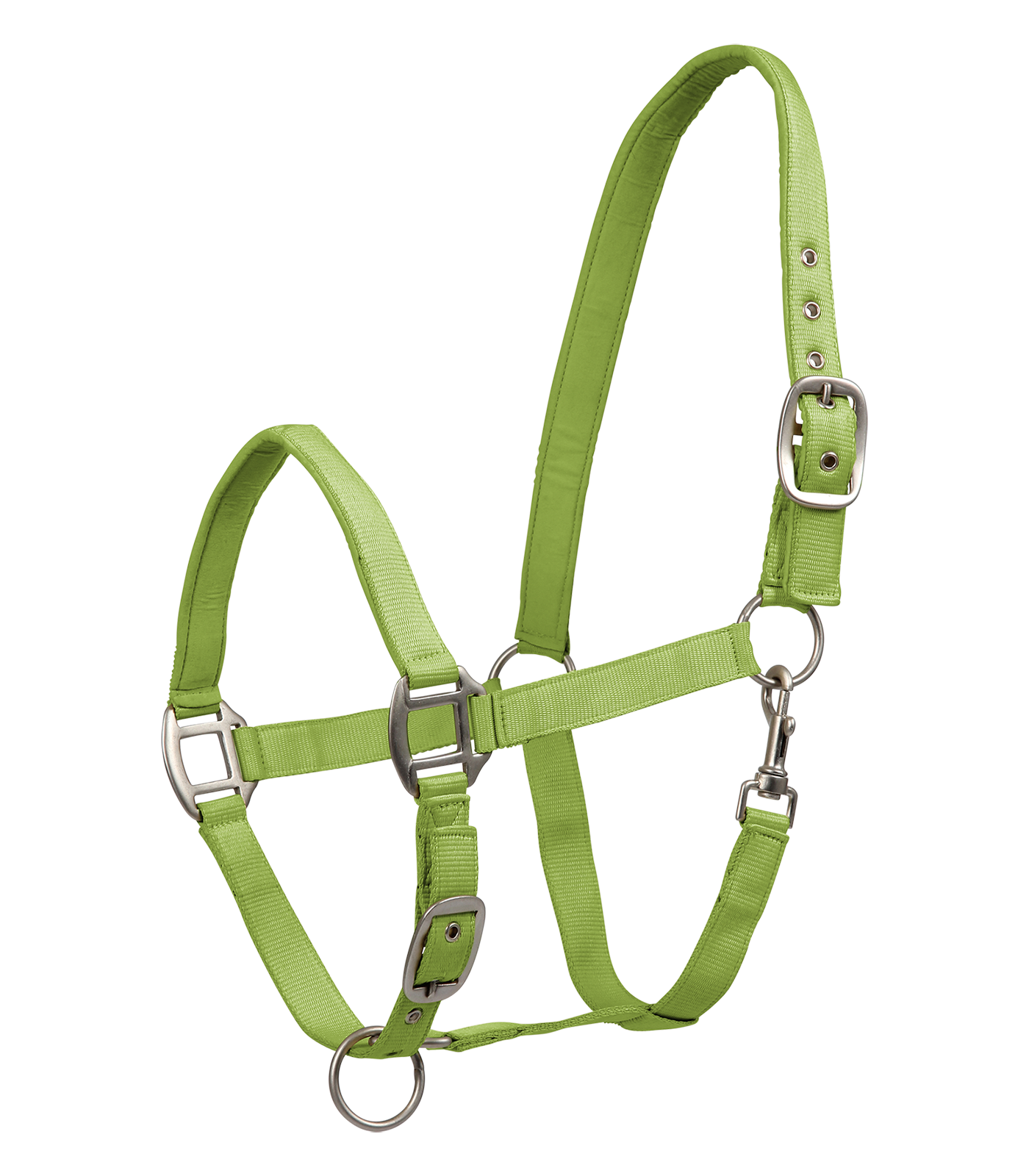 Cabezada Satin verde pálido