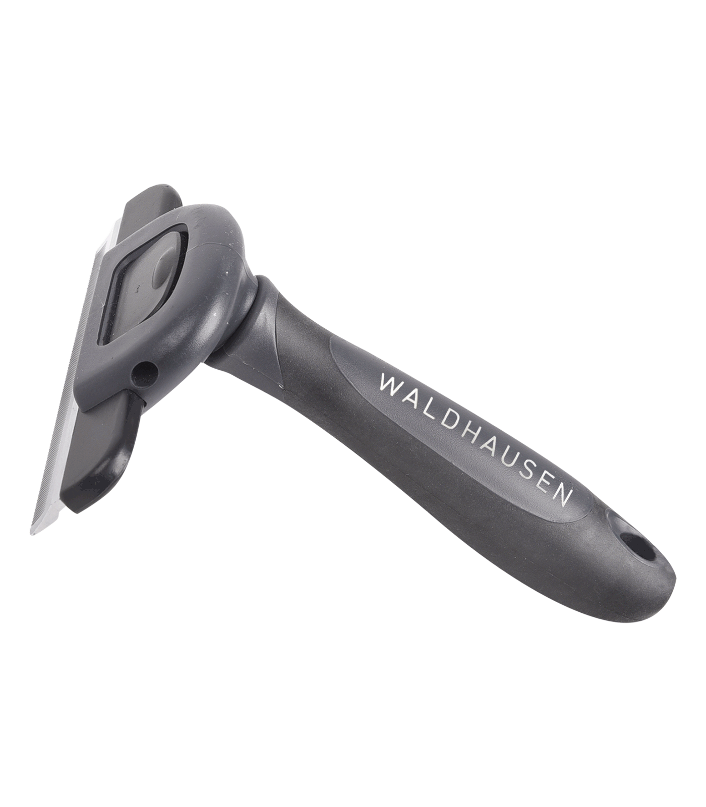 Peigne pour mue avec manche en plastique, L noir/gris