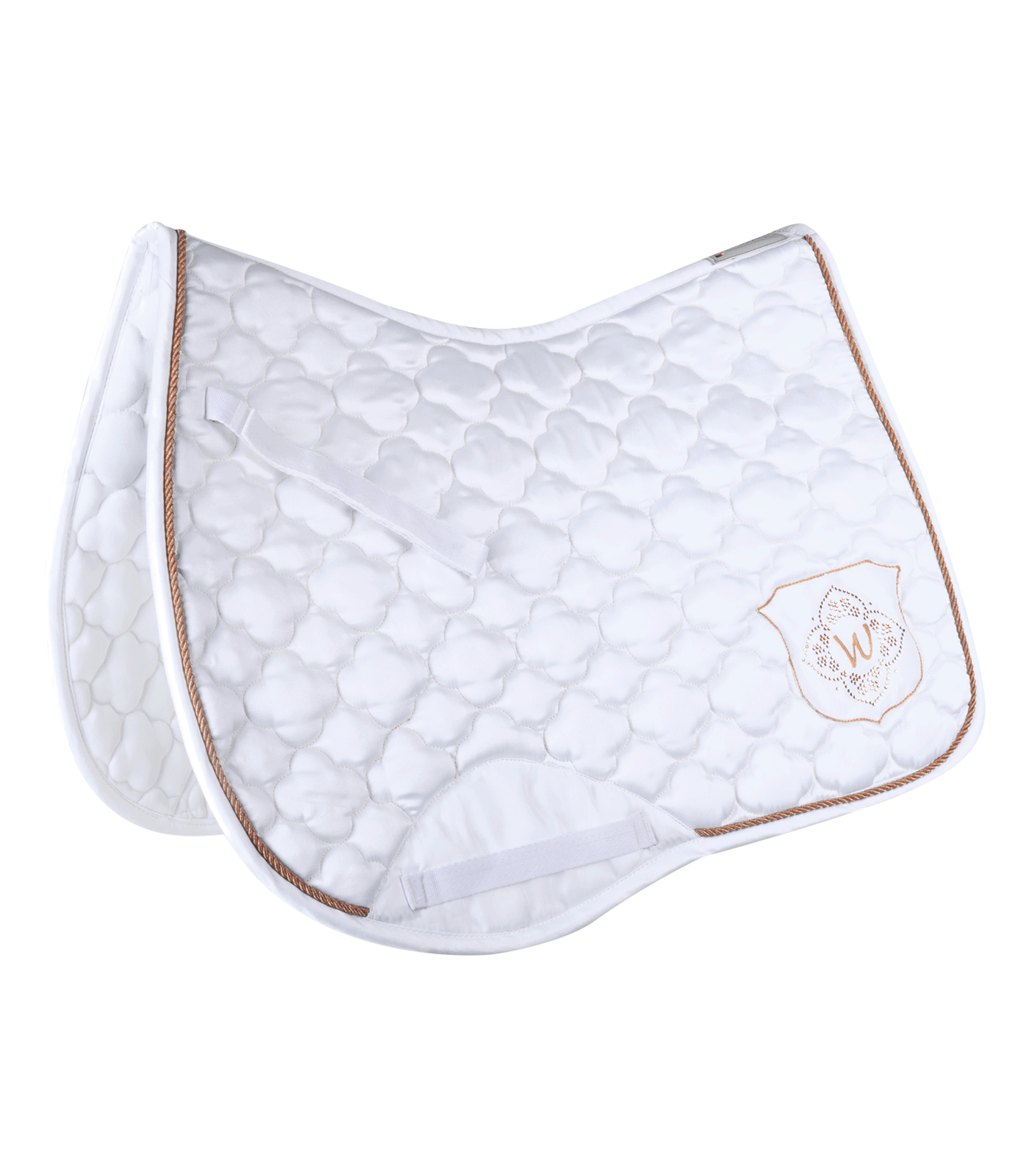 Paris Two Saddle Pad white/rose gold