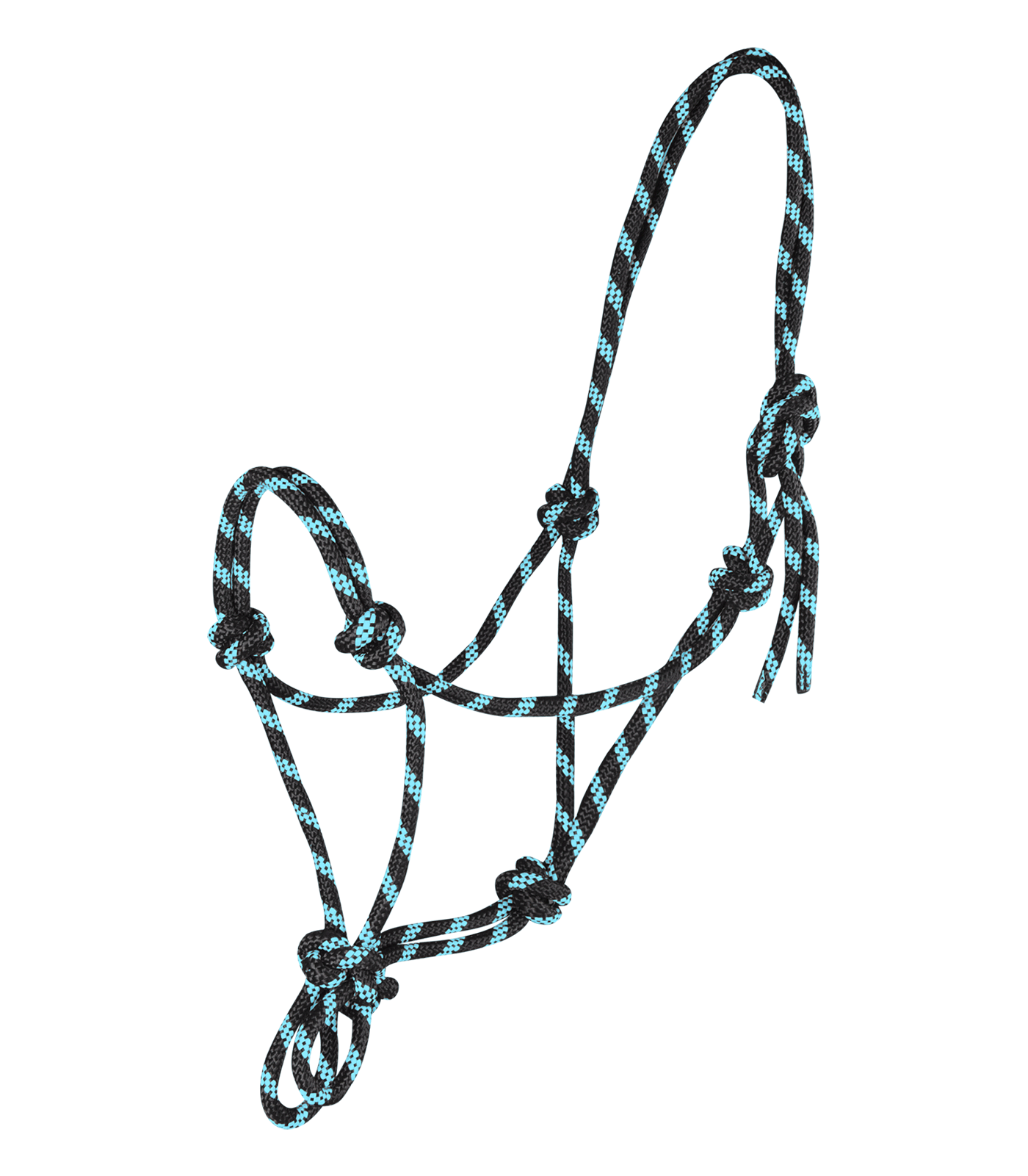 Knotted Halter black/mint