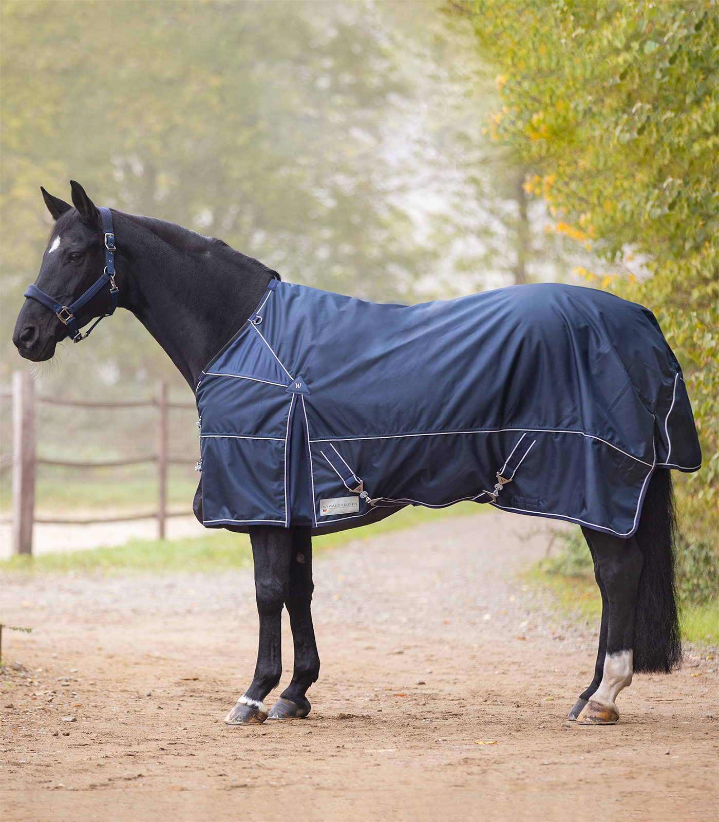 PREMIUM Turnout Rug, lightweight night blue