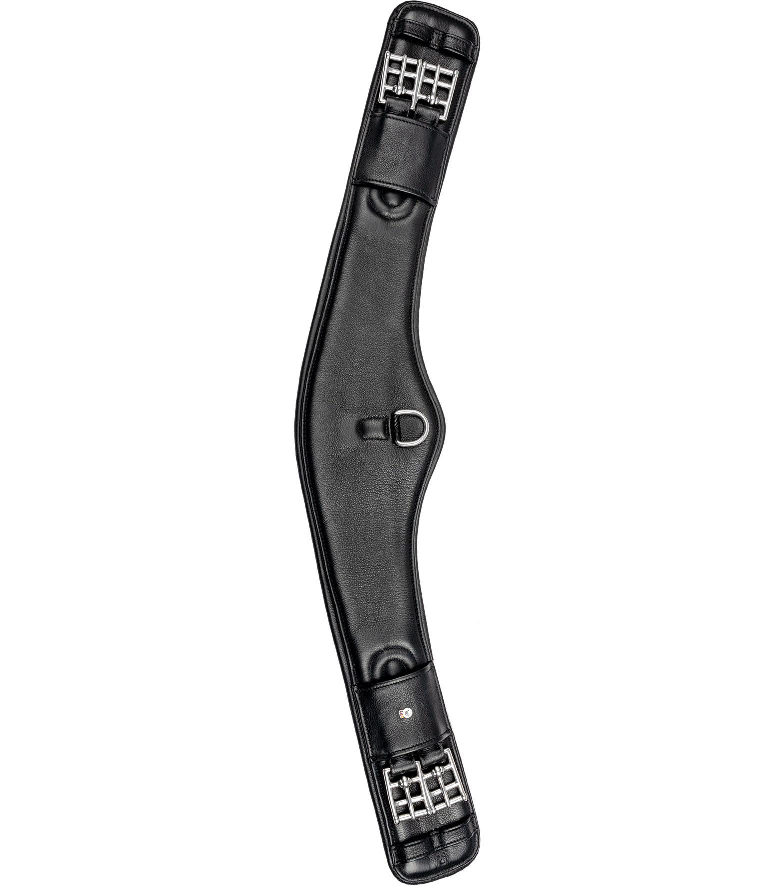 Sottopancia corto in cuoio Contour nero