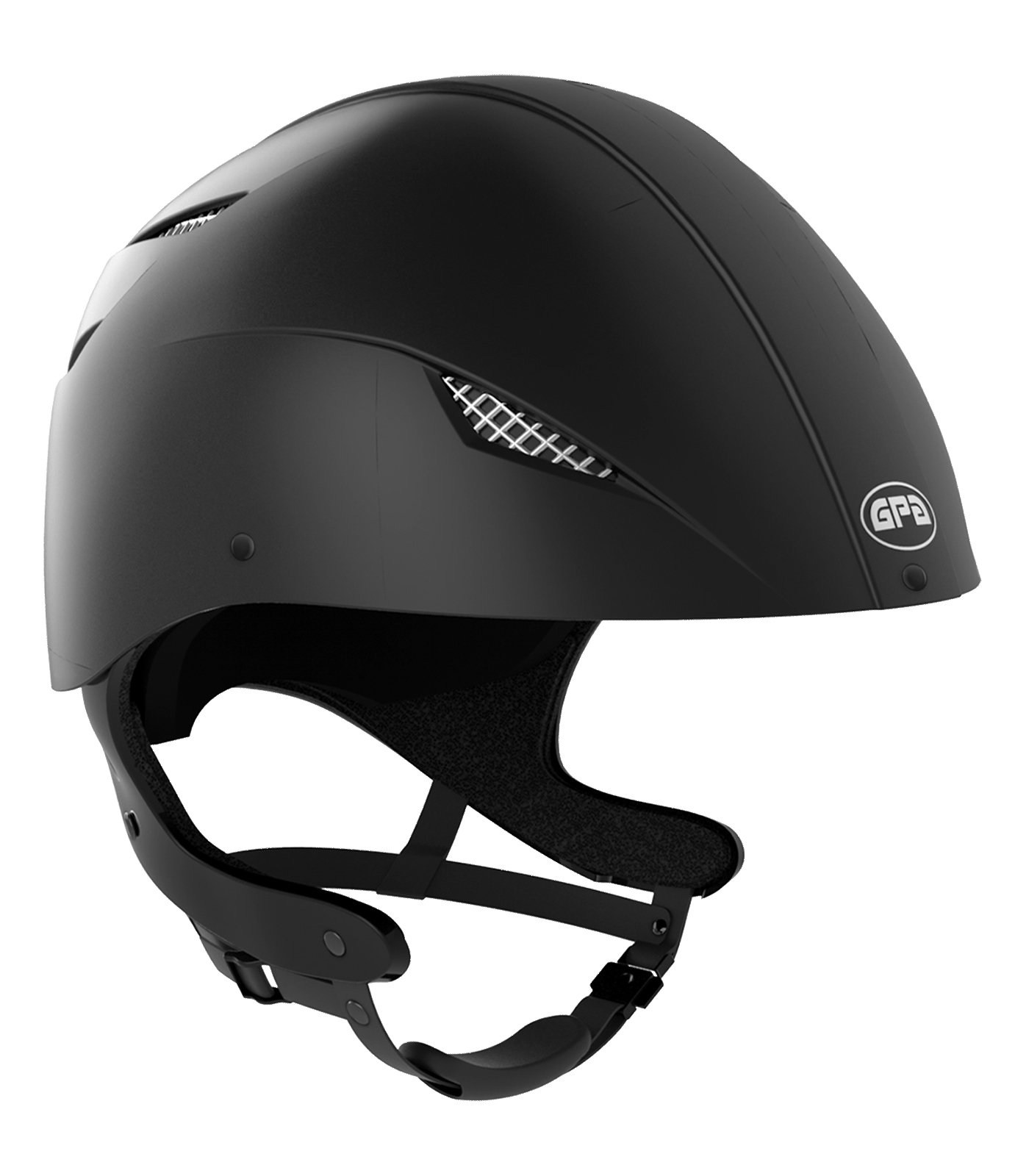 GPA Casco de equitación EASY Jock Up TLS negro mate