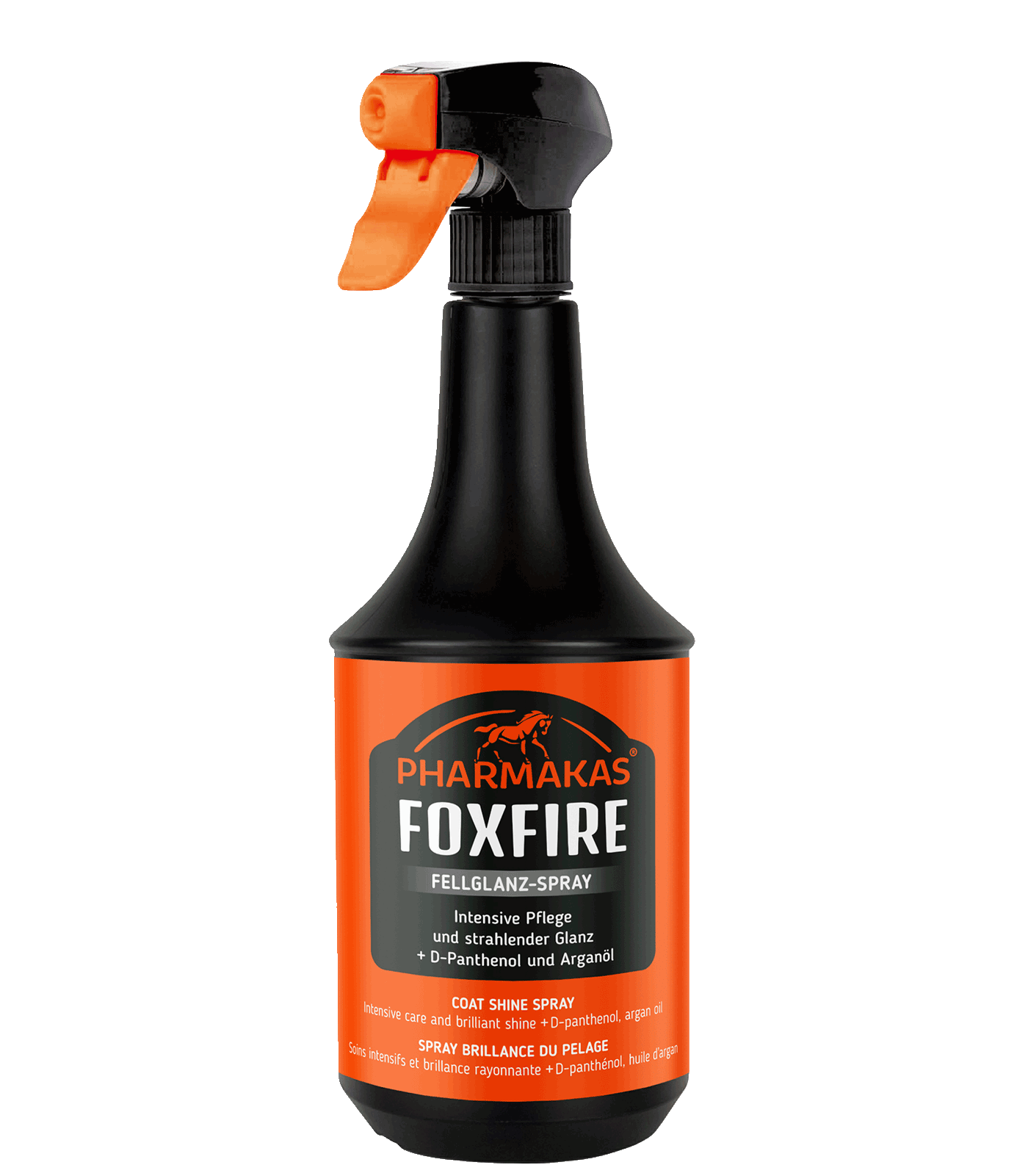 Abrillantador Pharmakas® Foxfire - loción para el pelaje, las crines y la cola, 1 l