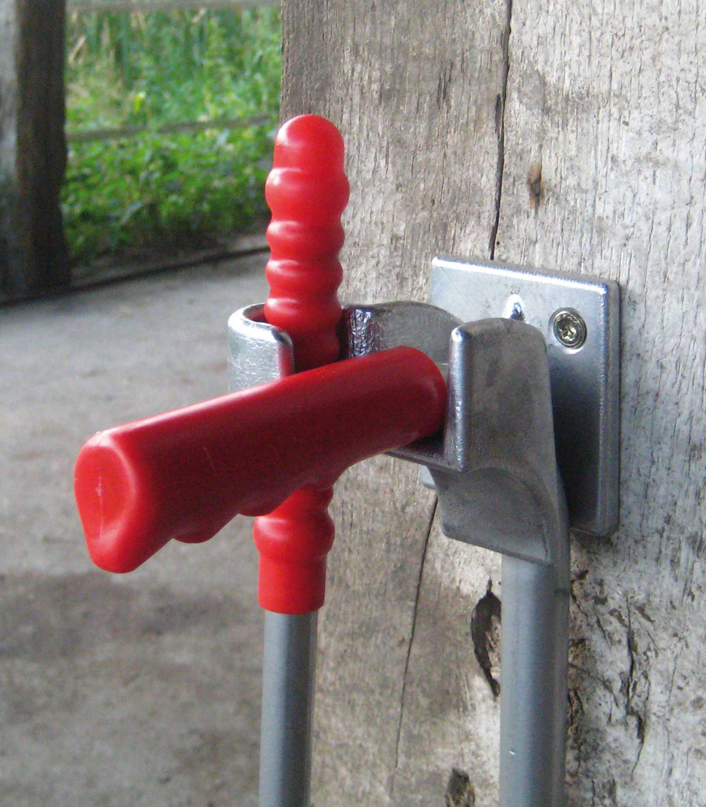 Soporte para el recogedor de excrementos, metal