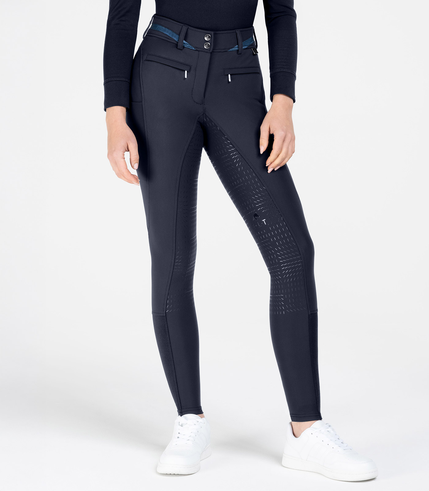 Pantalon d’équitation Maja Glam Curved High Waist bleu profond