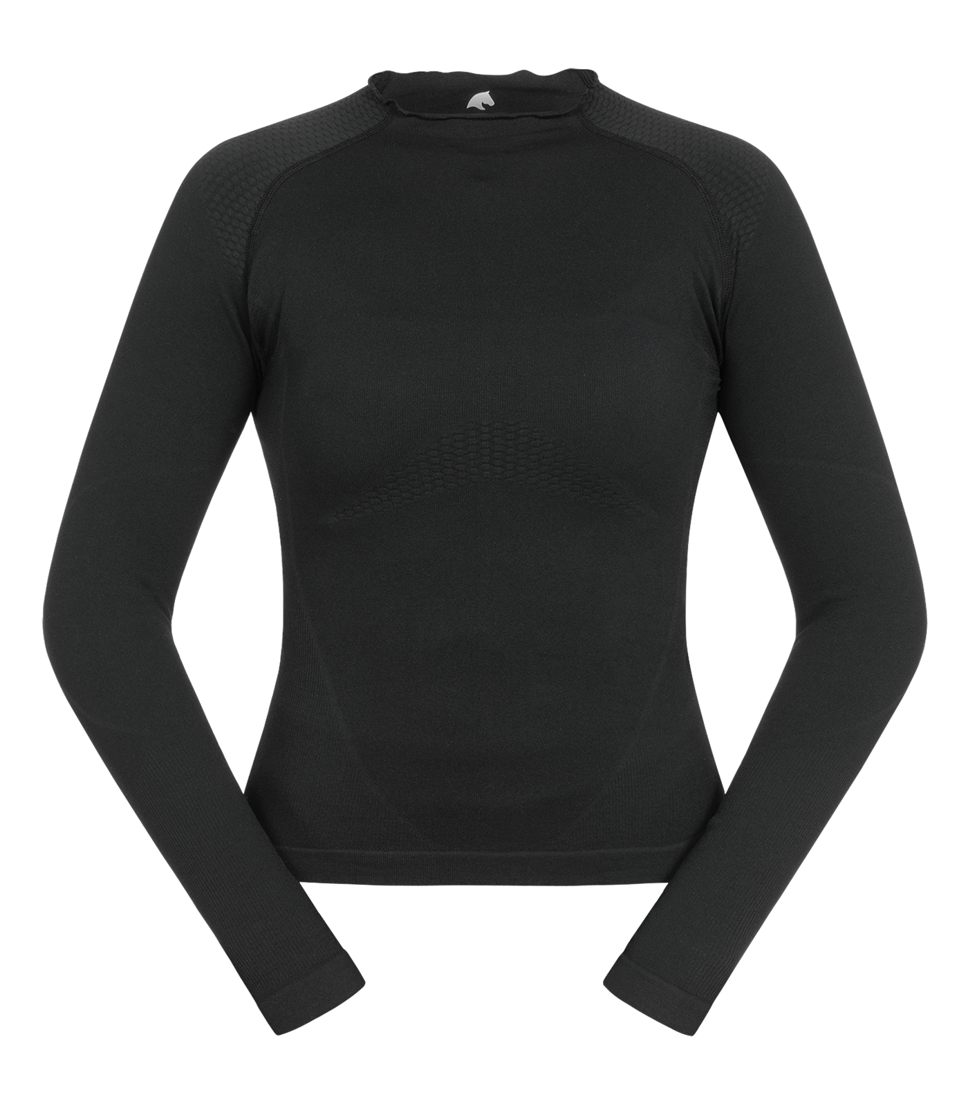 3D-Strick-Funktionsshirt Richmond, langarm schwarz