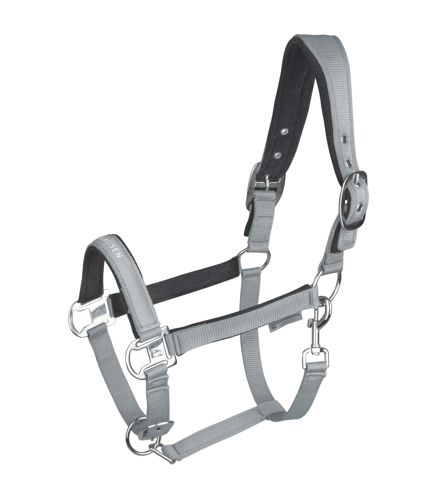 Cabezada Athletic gris cromado