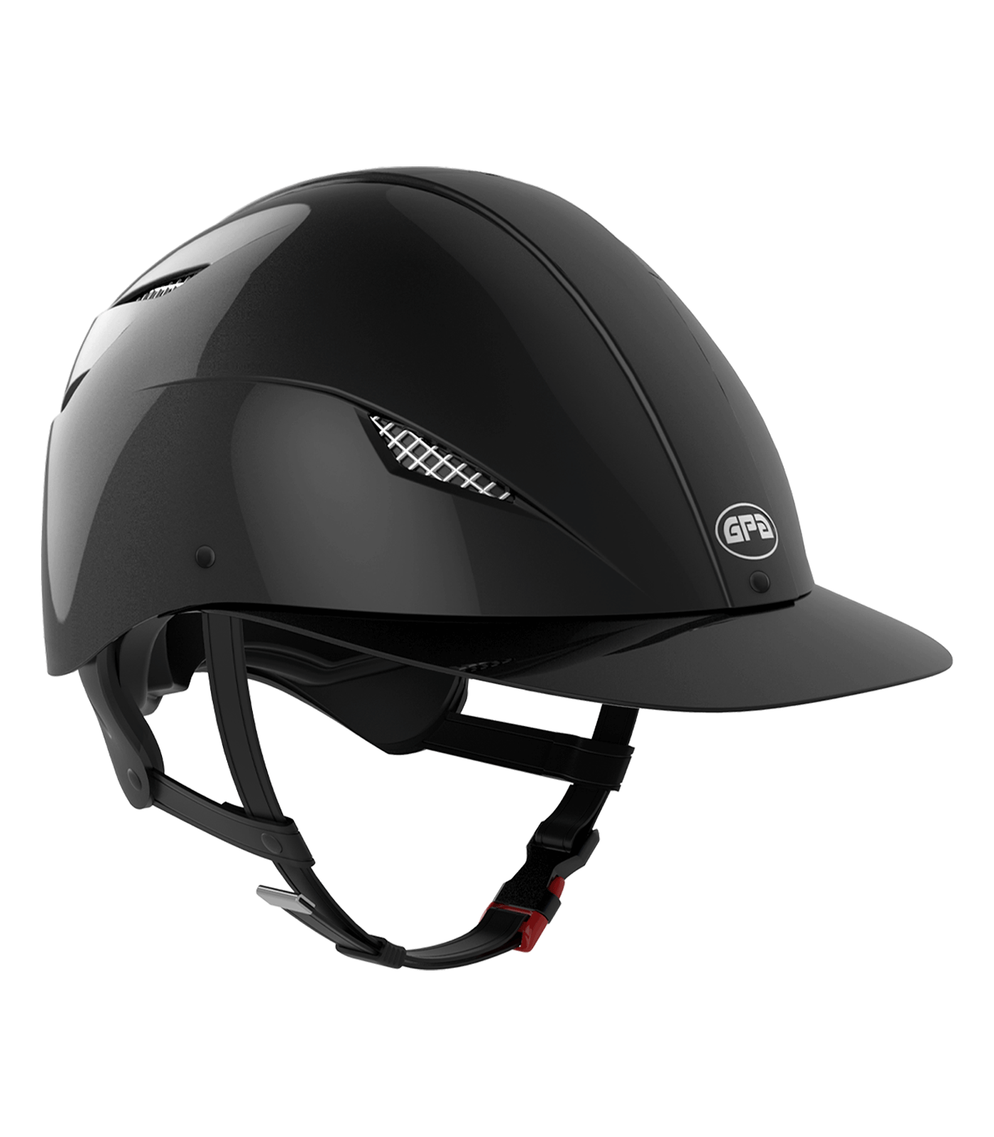 GPA Casque d’équitation EASY EVO HYBRID noir brillant