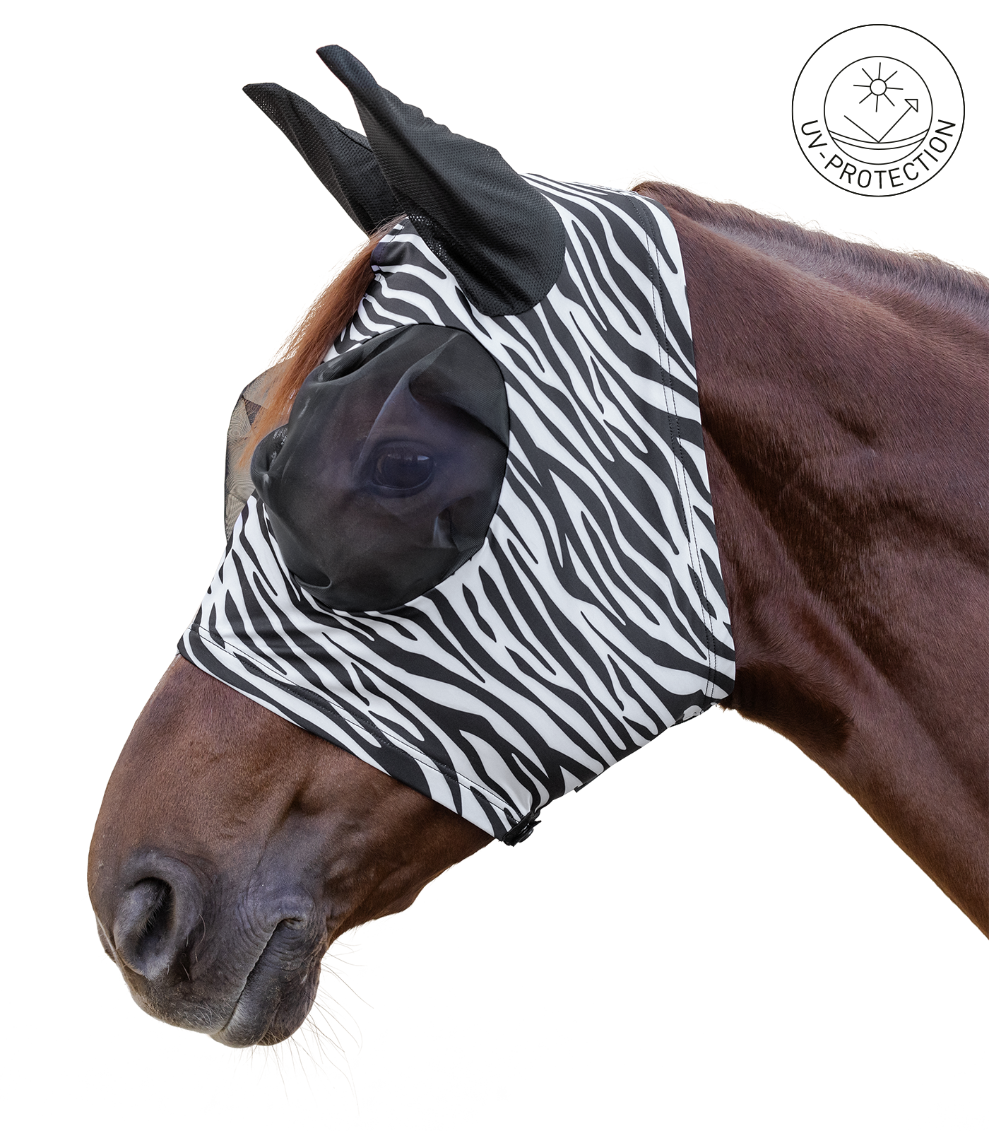 Elastická maska proti hmyzu Waldhausen Puck Zebra