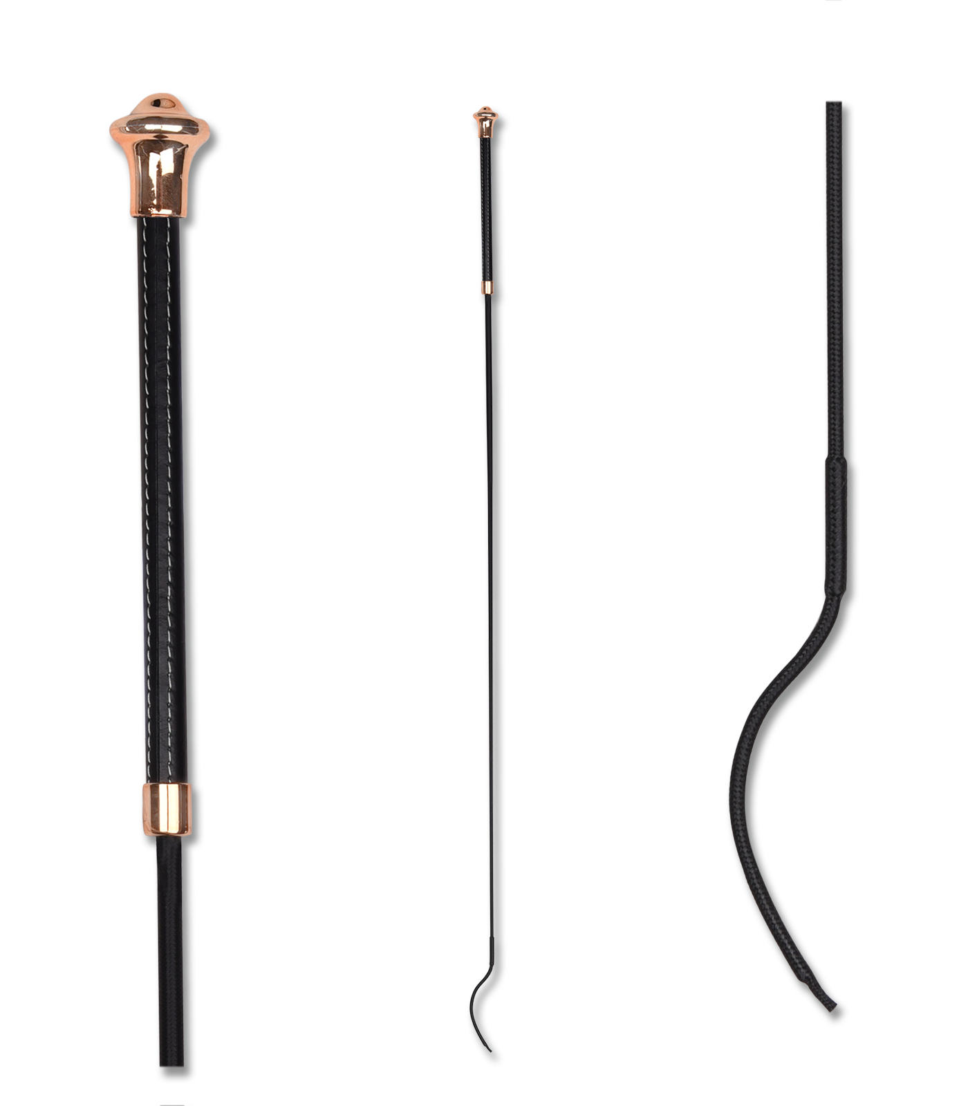 Noblesse Dressage Whip black/rosegold