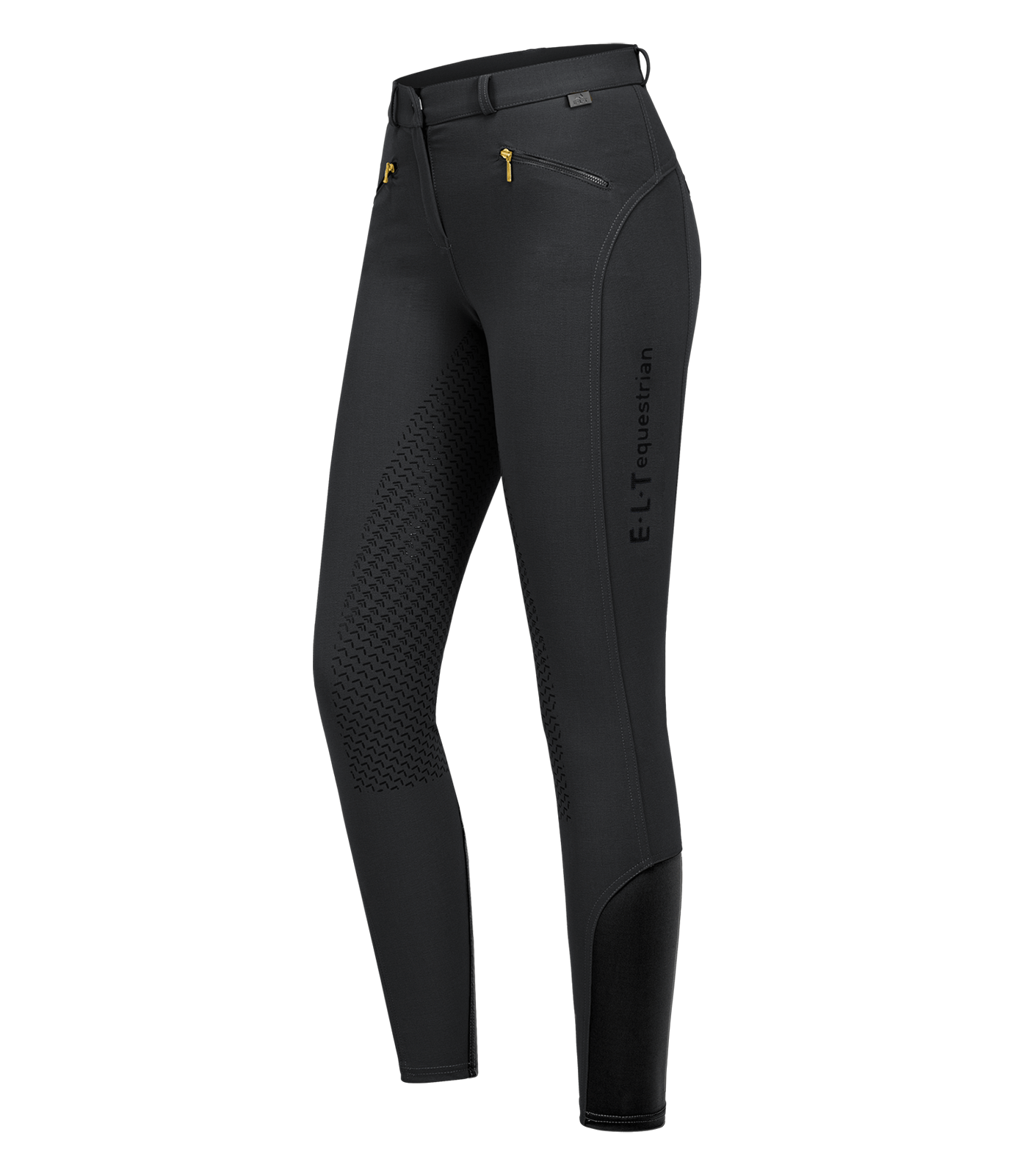 Pantalon d’équitation Lucy Glam en silicone noir