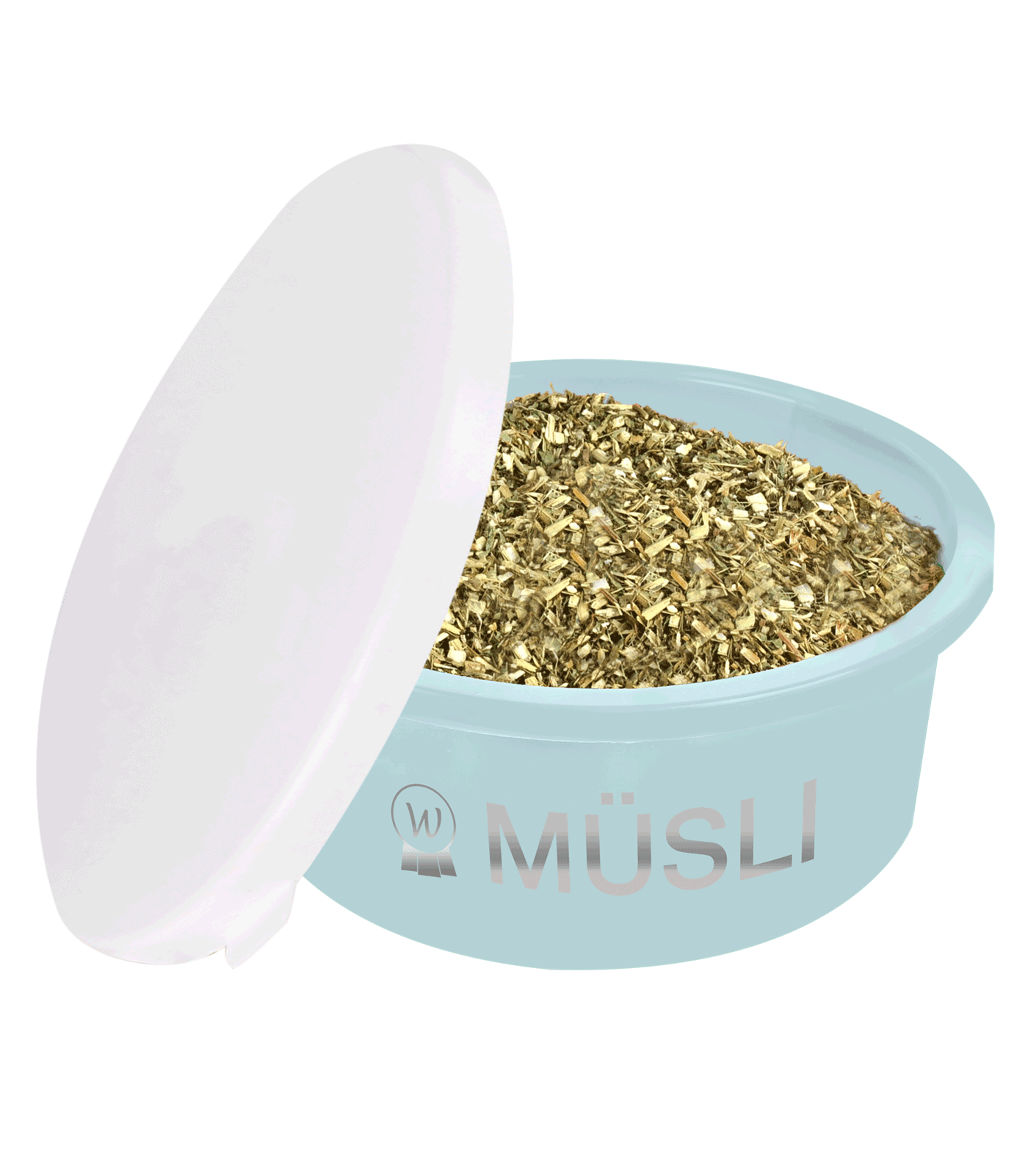 "Muesli" bowl with lid turquoise