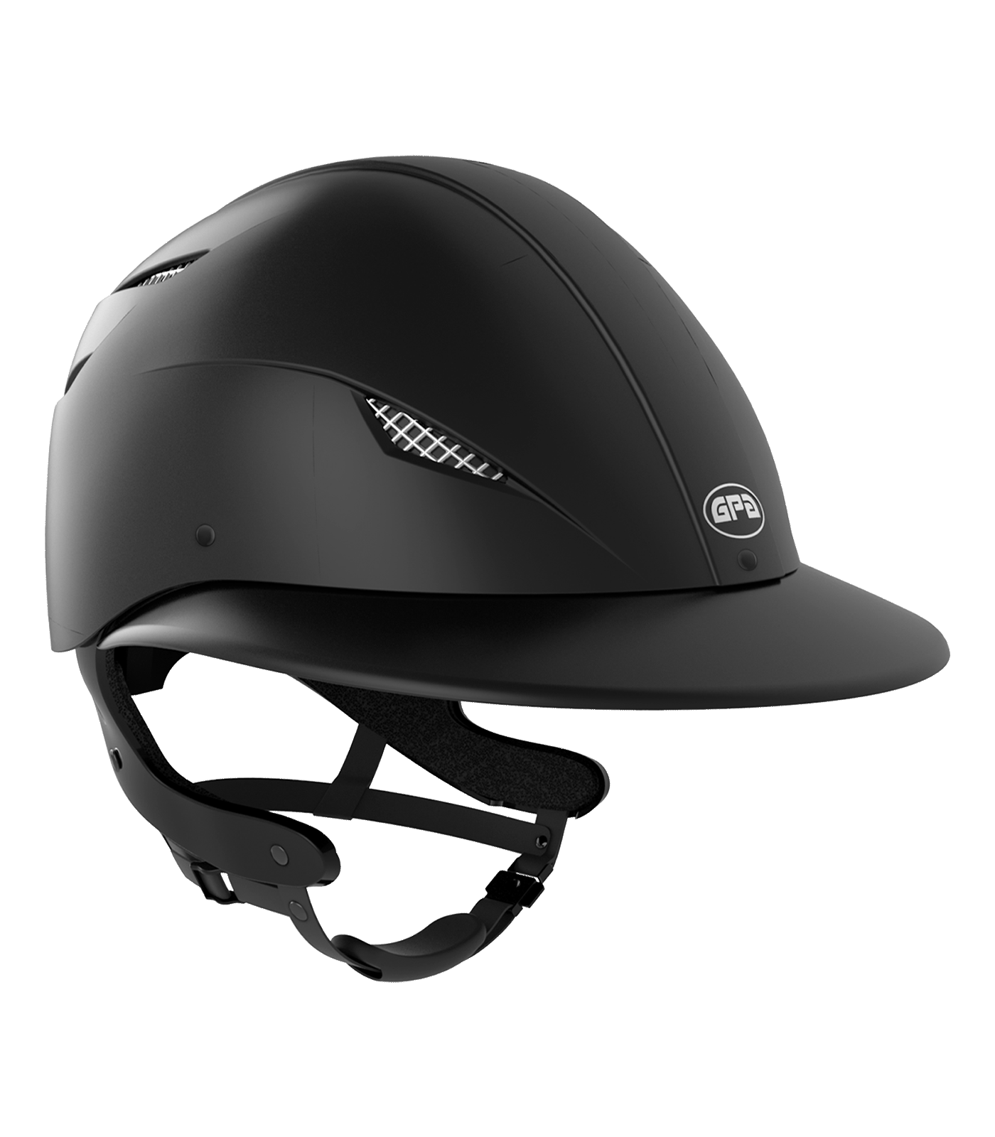 GPA Casco de equitación EASY First Lady TLS negro mate