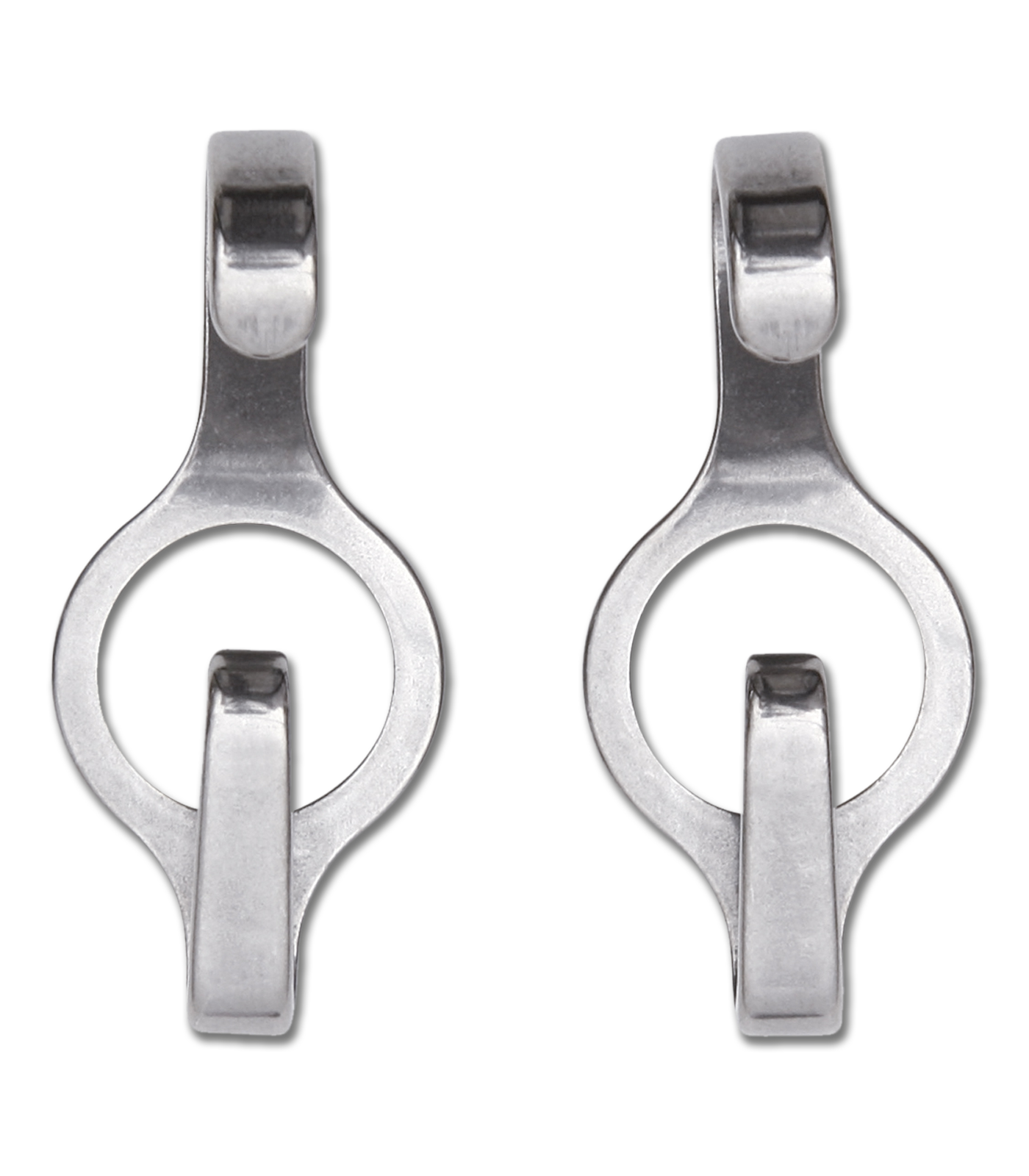 CIRCLE Curb Chain Hooks, Pair