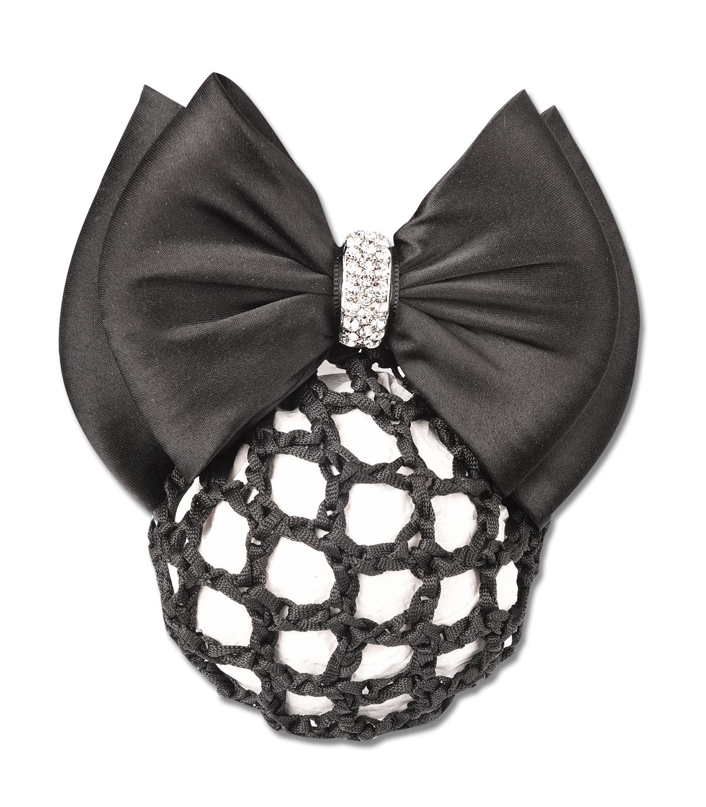 Bun net with bow and clasp