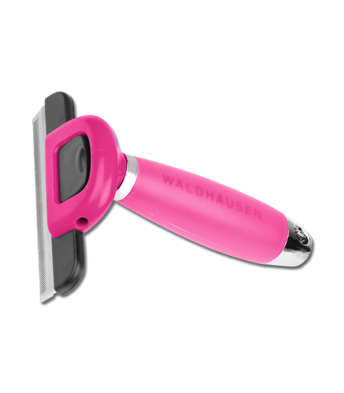 Deshedding Comb with gel handle, L pink
