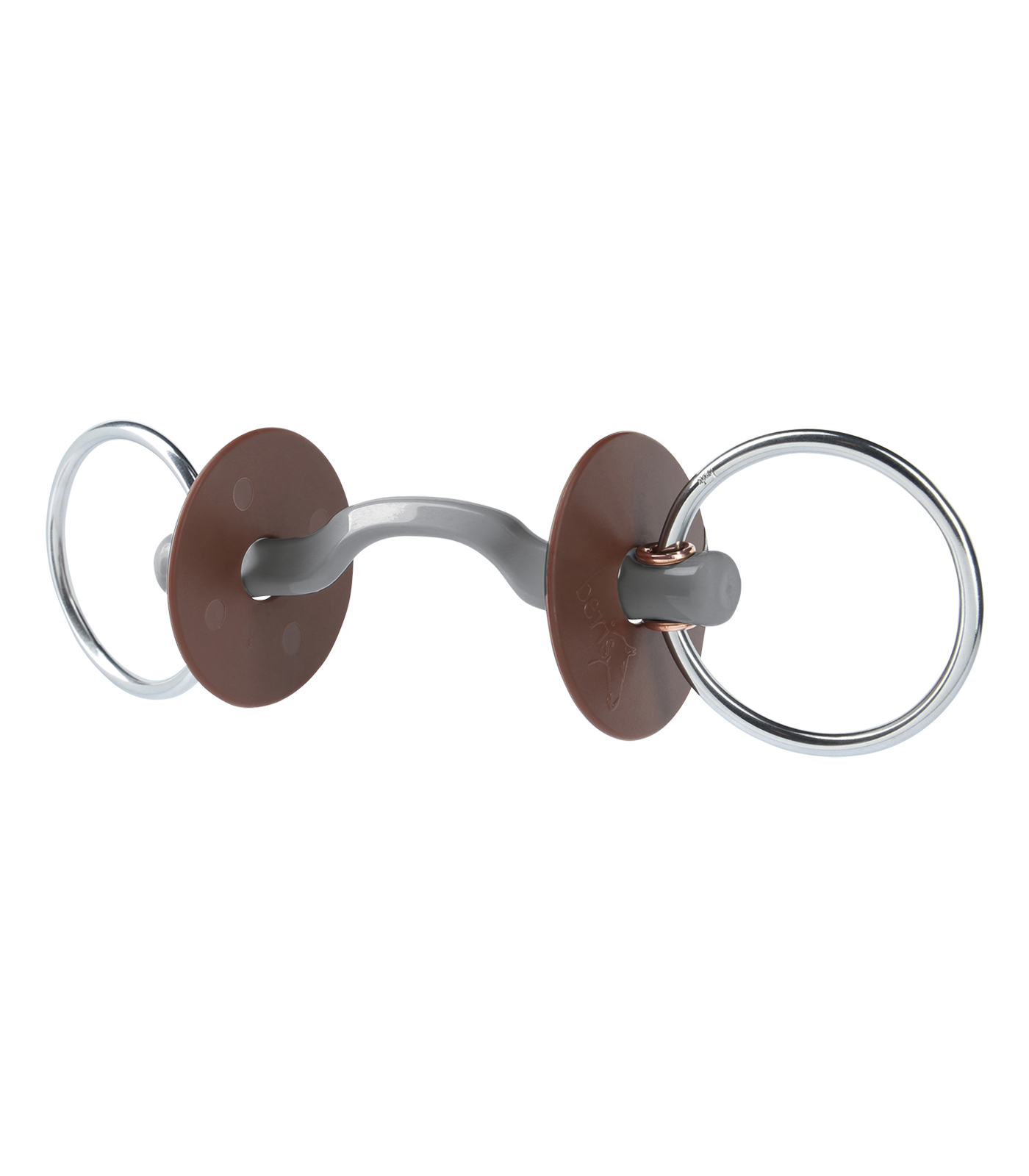 Filetto ad anelli beris con ponte passalingua KONNEX, anello 7,5 cm