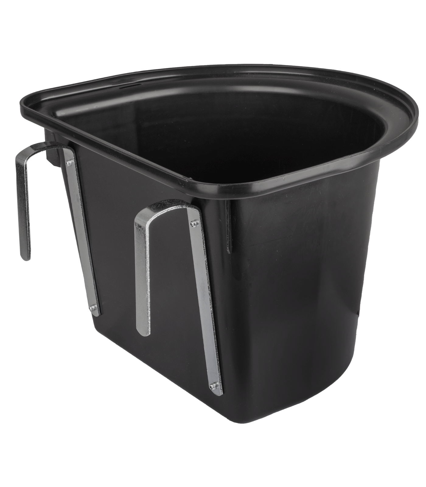 Seau-mangeoire de porte pour compétition, sans anse noir