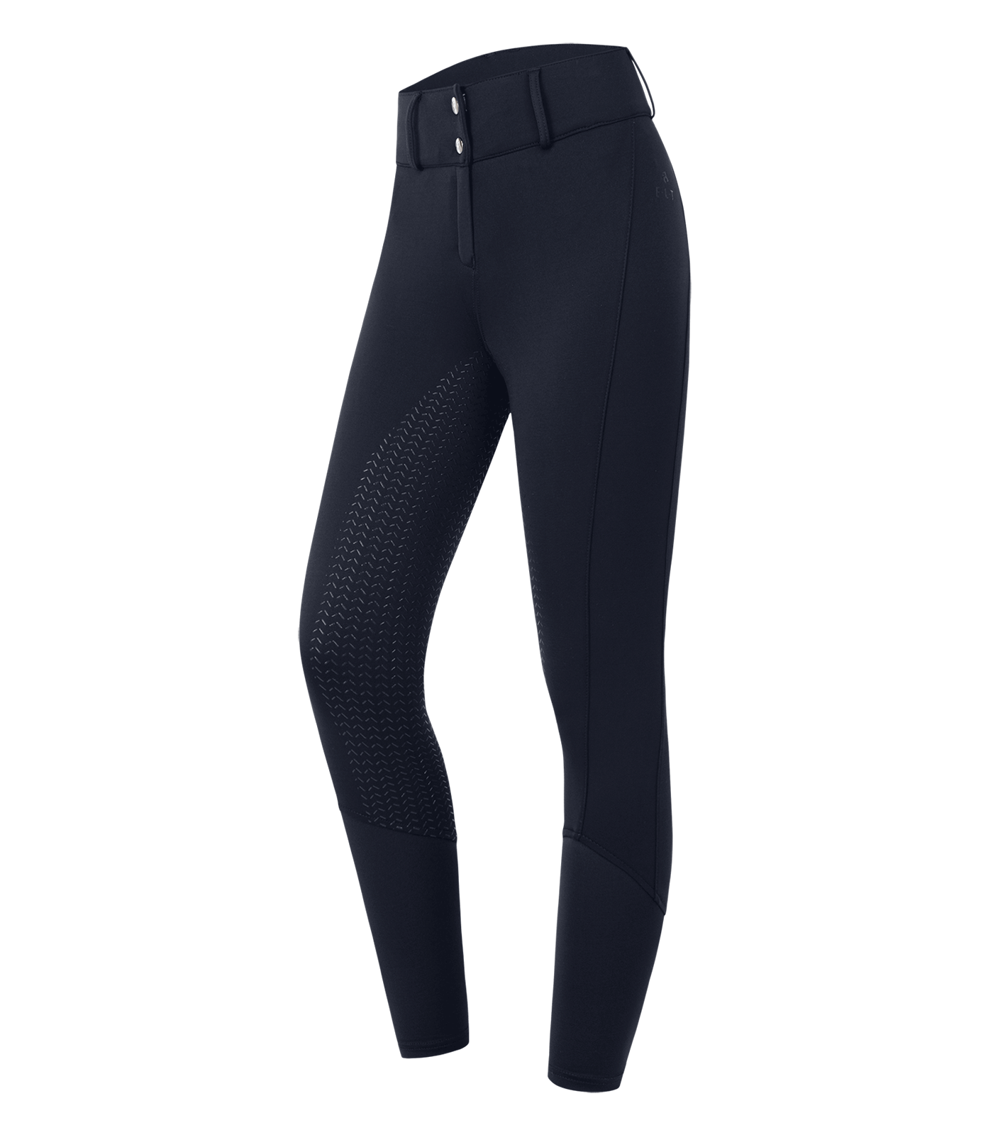 Reithose Essential High Waist Silikon tiefblau