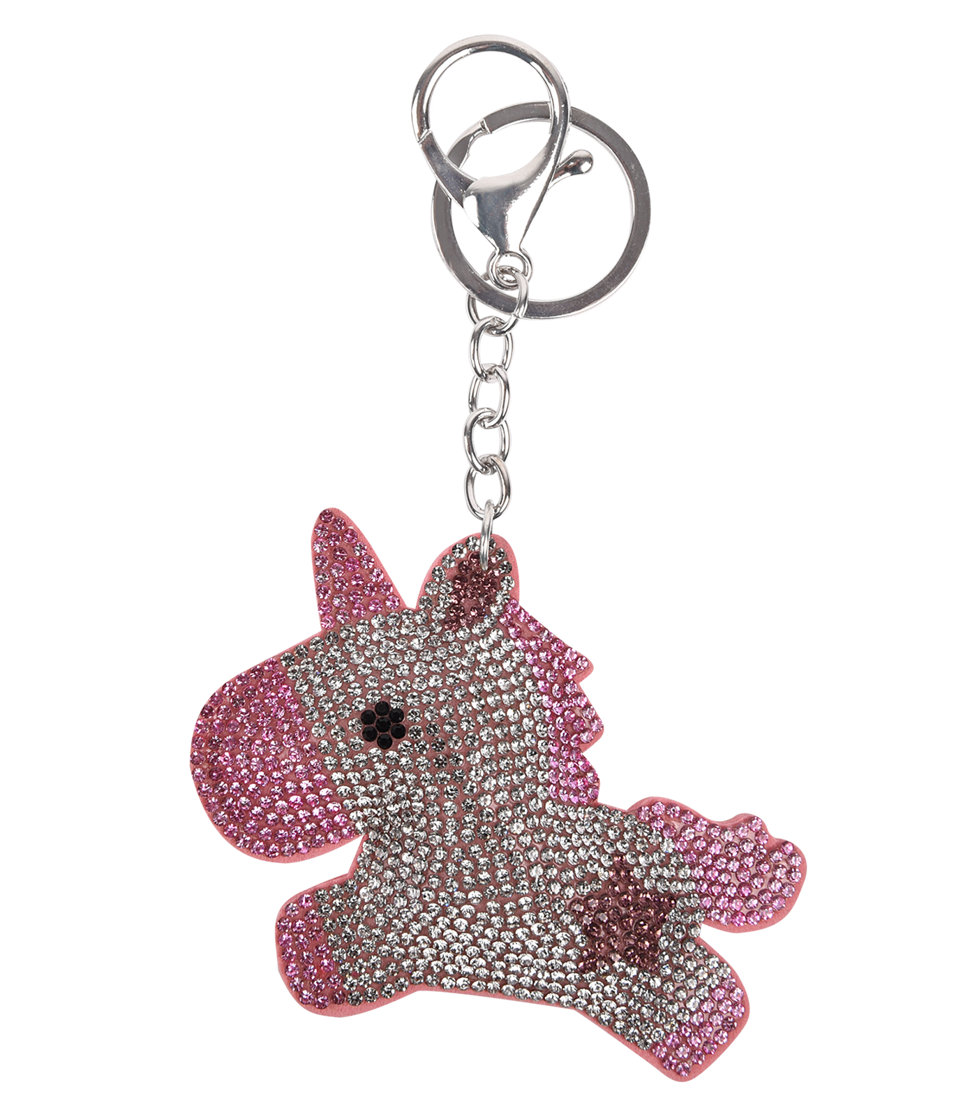 Unicorn pendants silver/rose