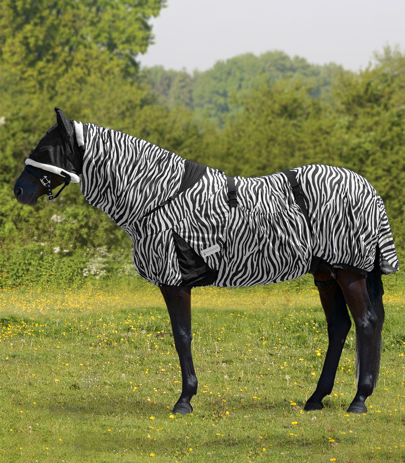 Ekzemdecke Zebra schwarz/weiß