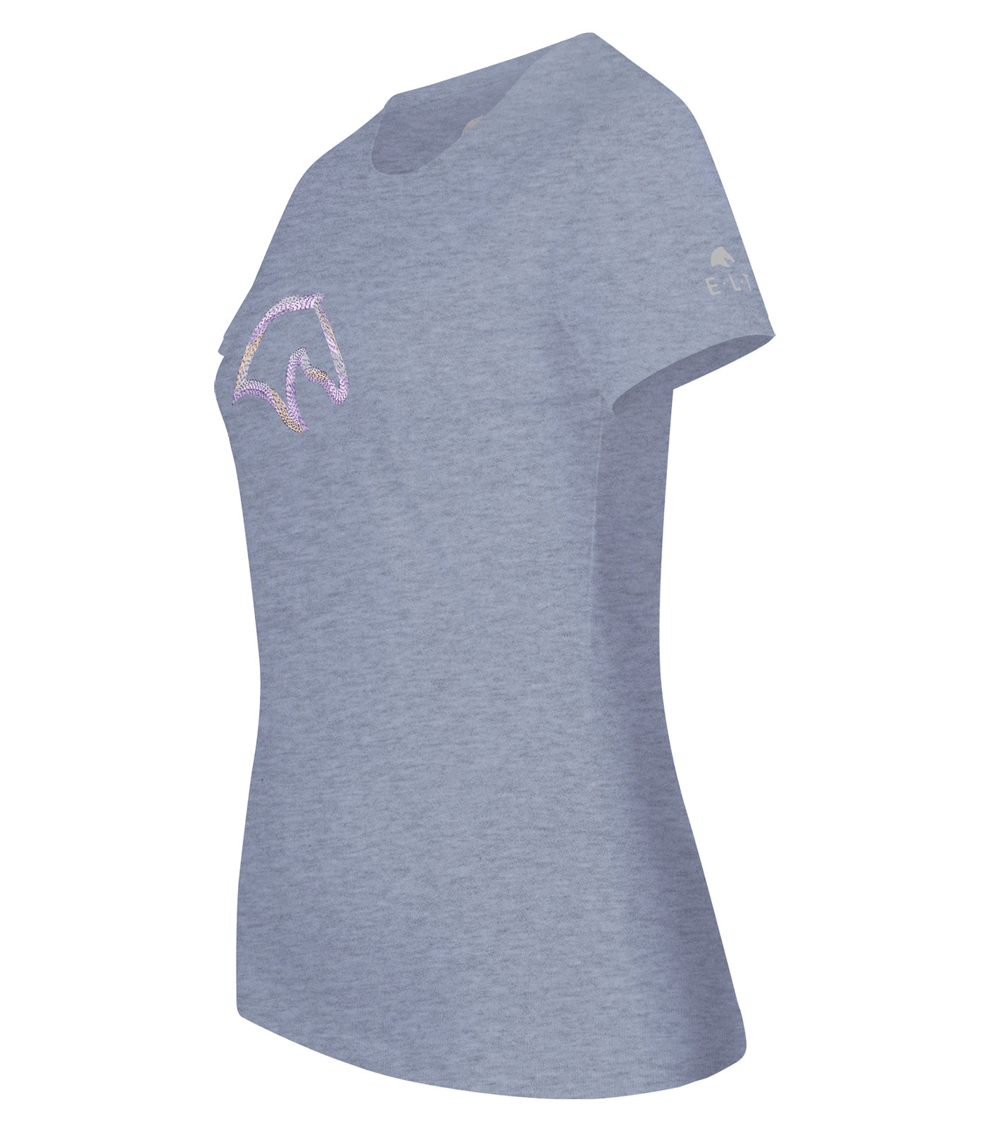 T-Shirt Los Angeles hellblau melange