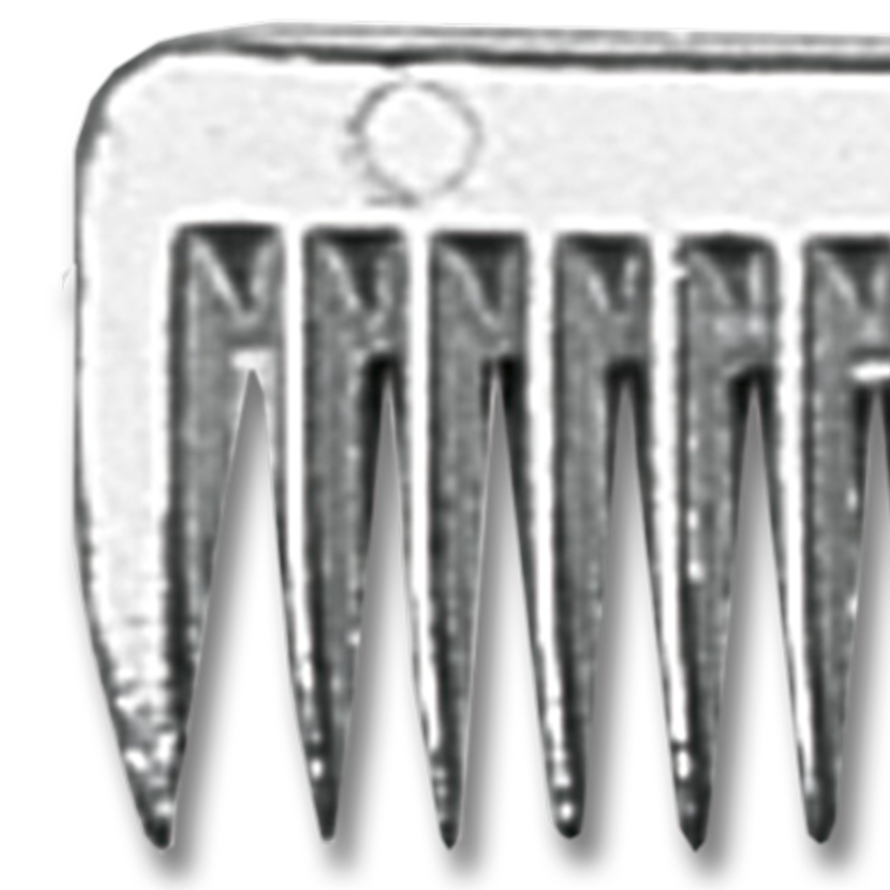 Mane Pulling Comb, metal