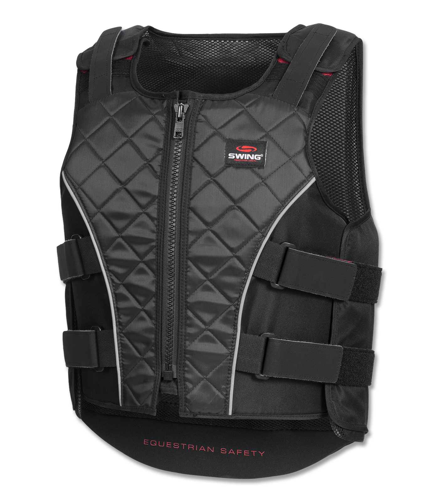 Bodyprotector SWING P19 con cerniera, adulti nero/grigio