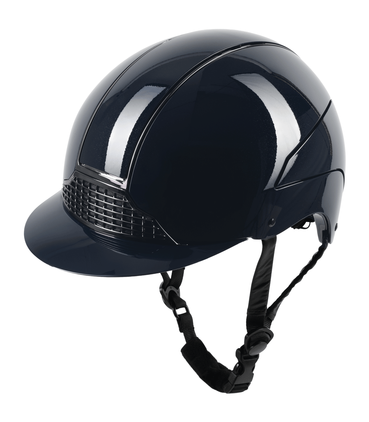 Casco de equitación H24 Glossy SWING azul brillo