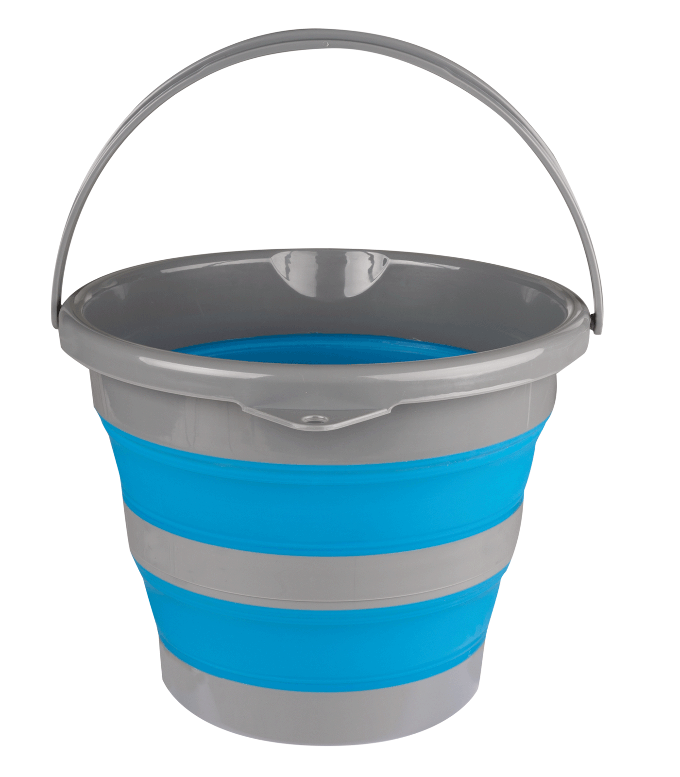 Foldable bucket, 10 litre azure blue 1531250