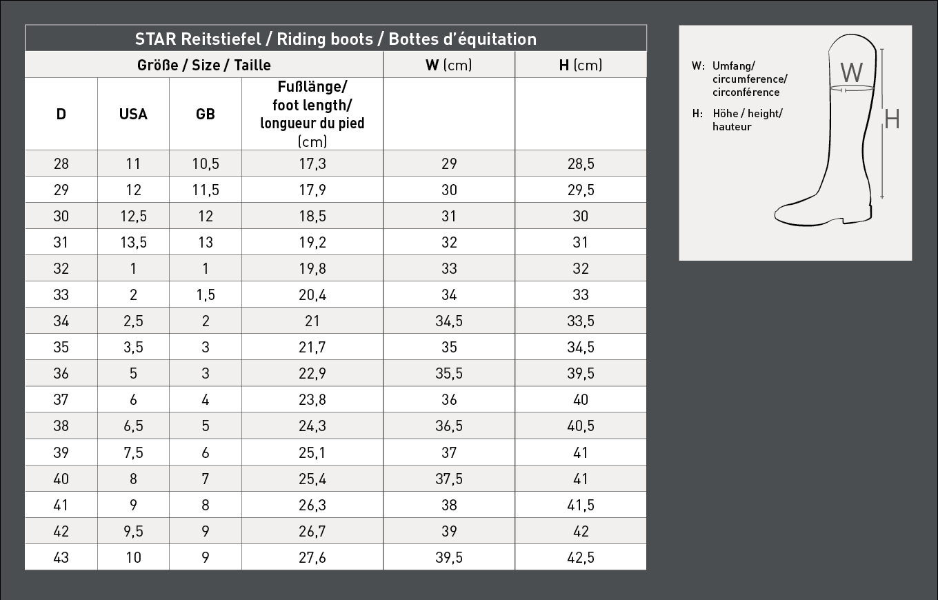 Size Table