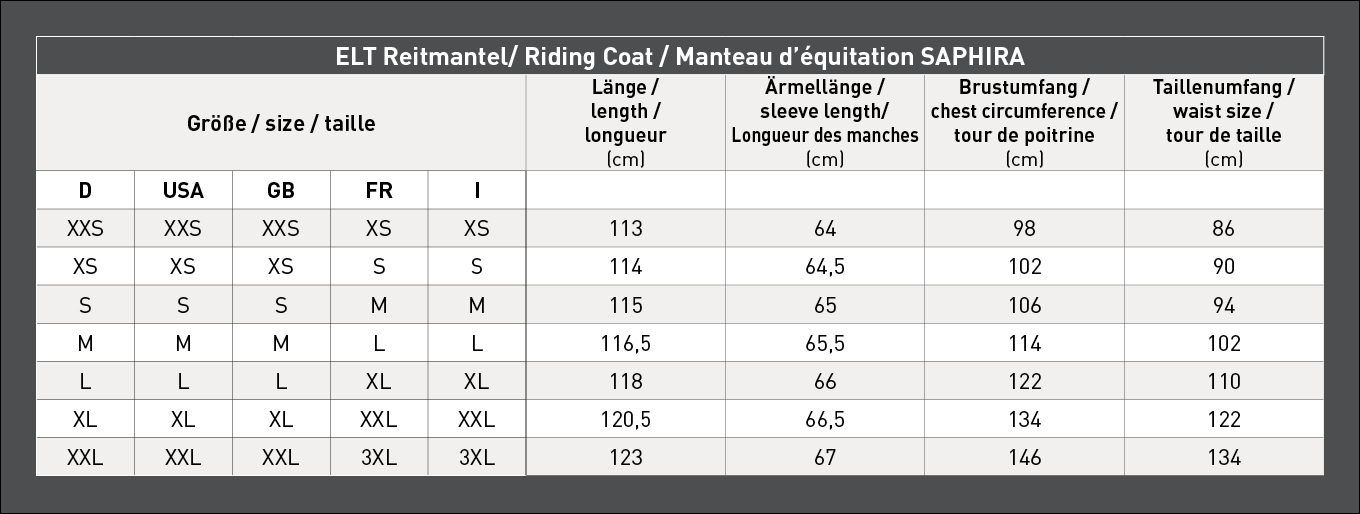 Size Table