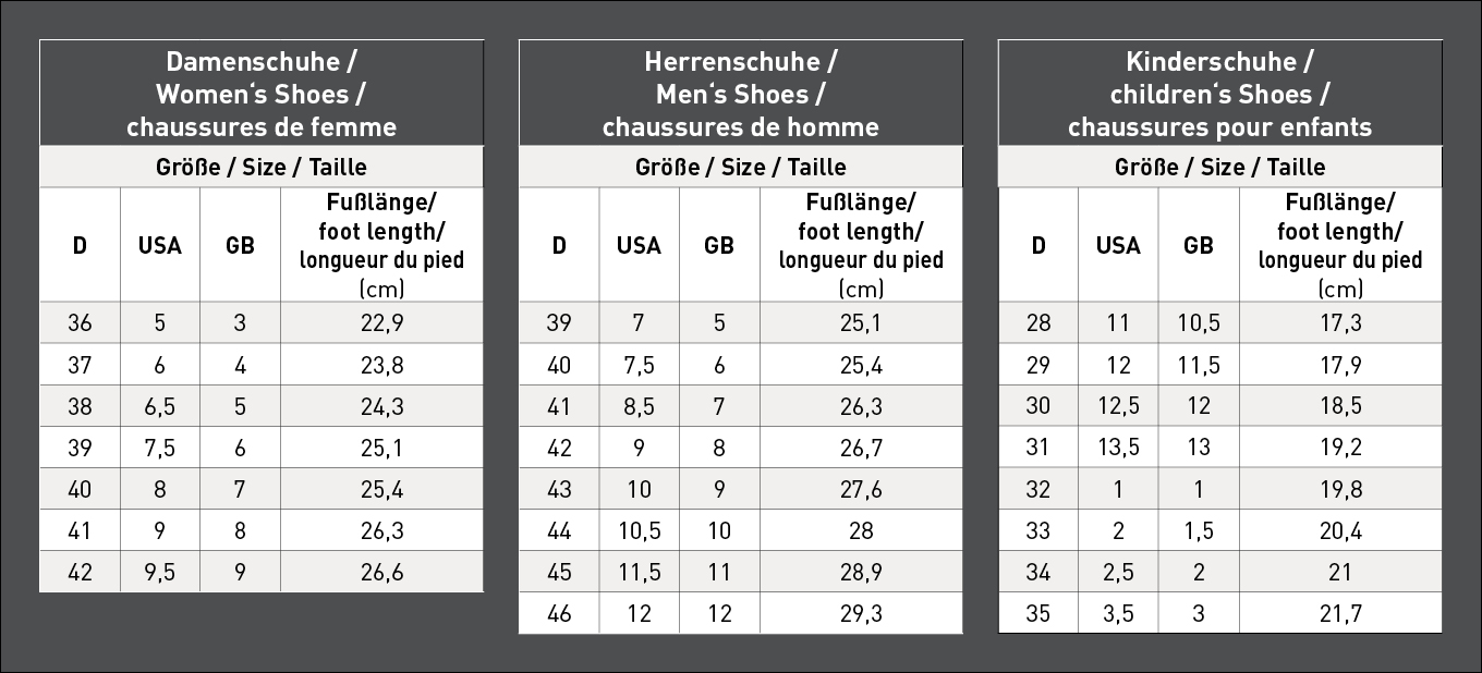 Size Table